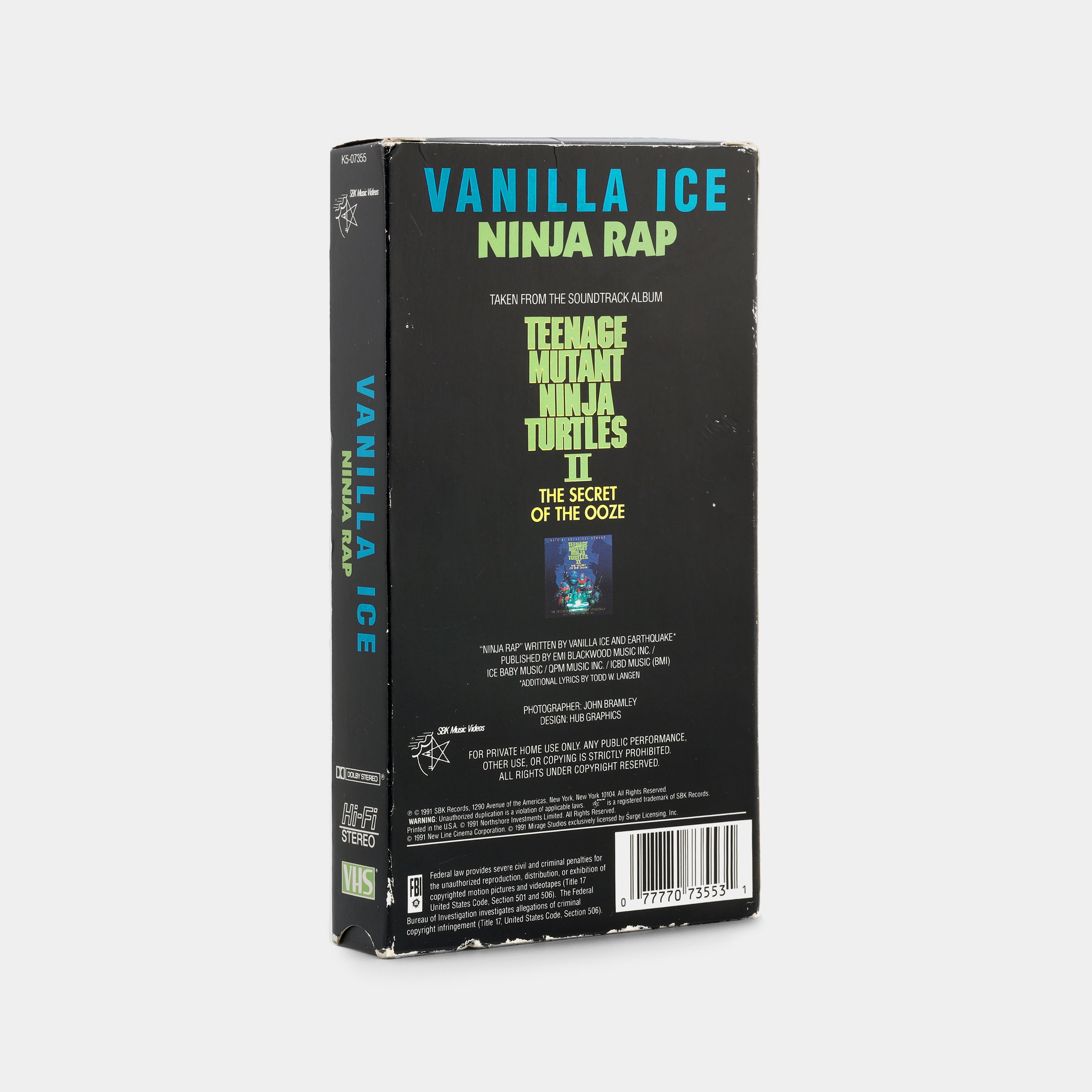 Ninja Rap VHS Tape