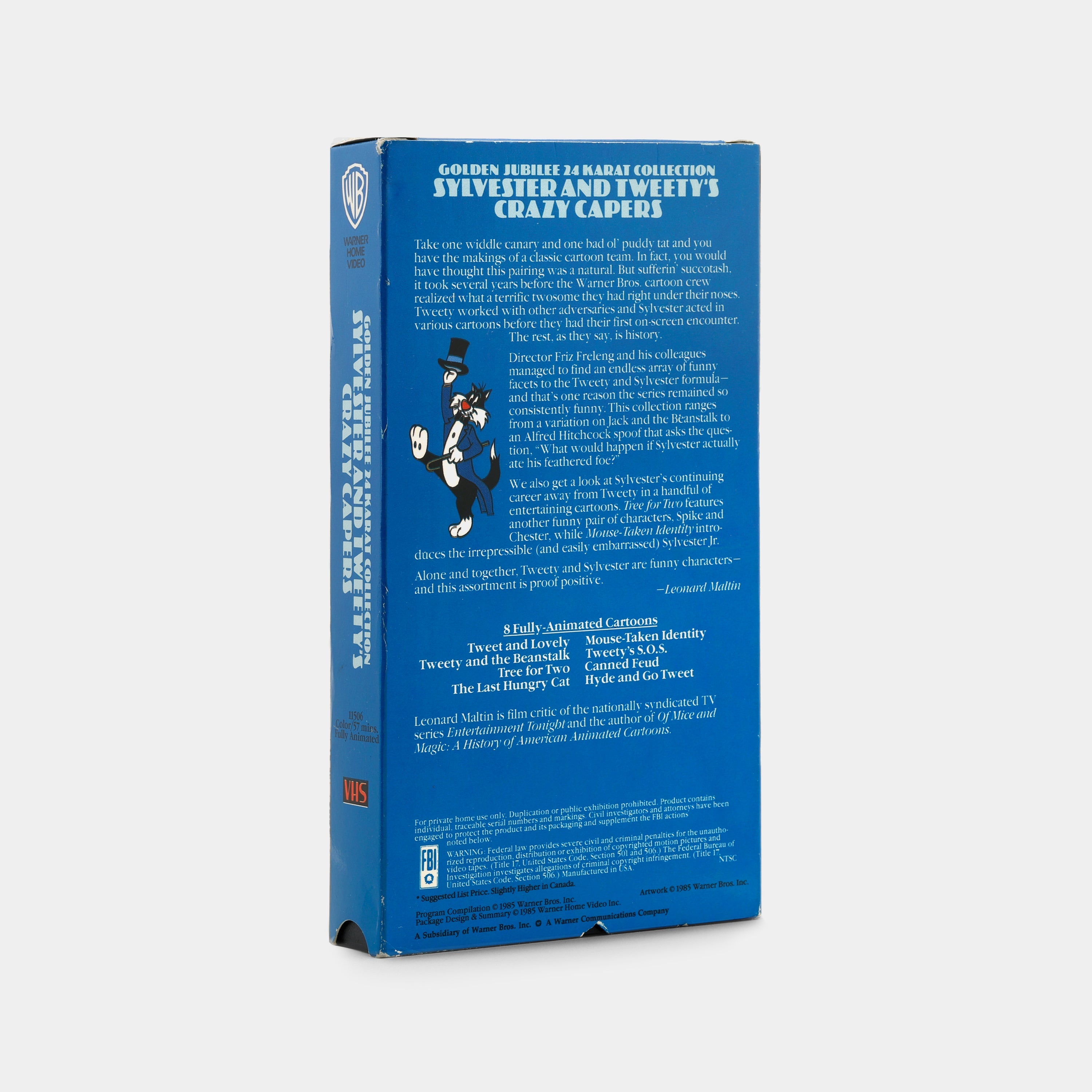Warner Bros. Cartoons Golden Jubilee 24 Karat Collection: Sylvester and Tweety's Crazy Capers VHS Tape
