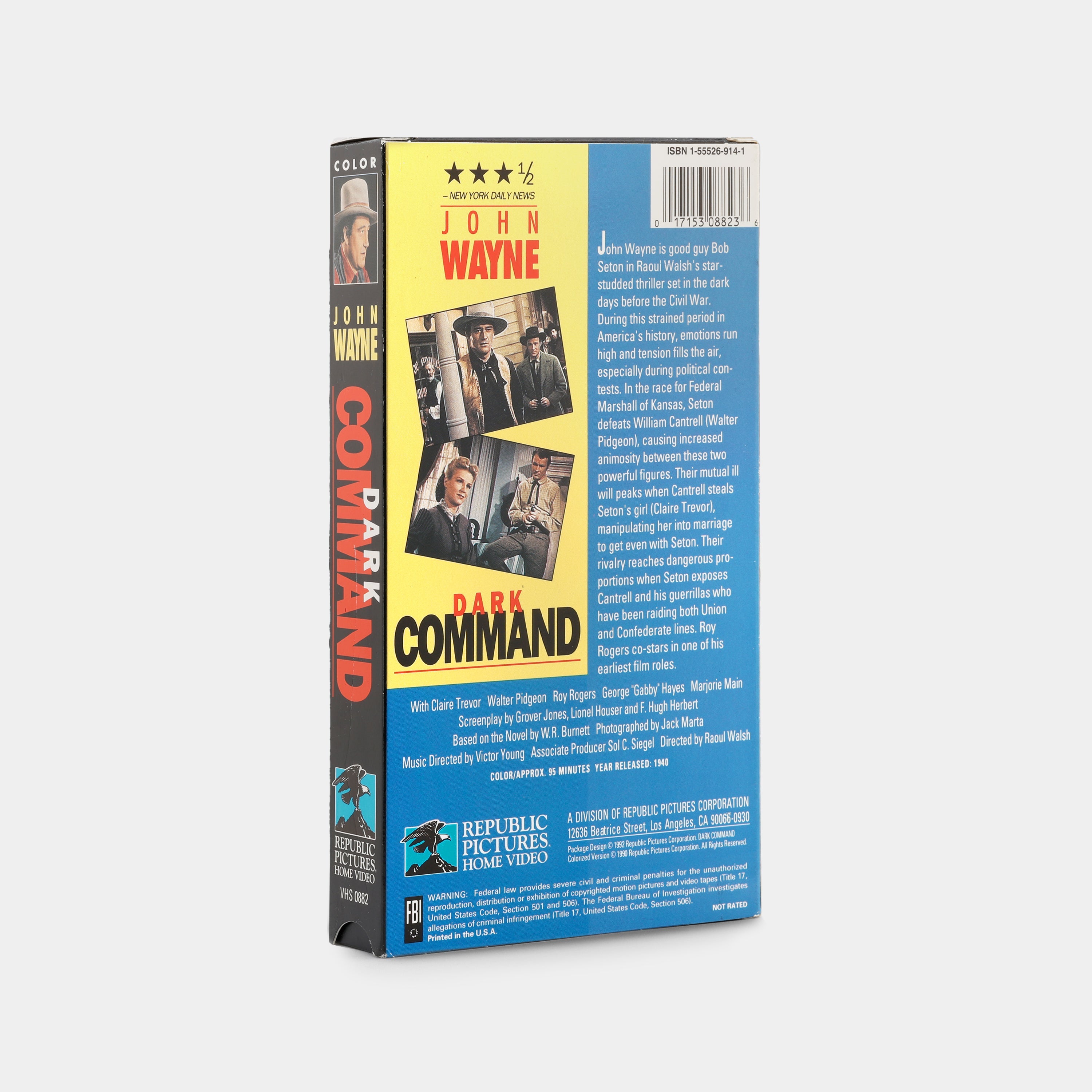 Dark Command VHS Tape