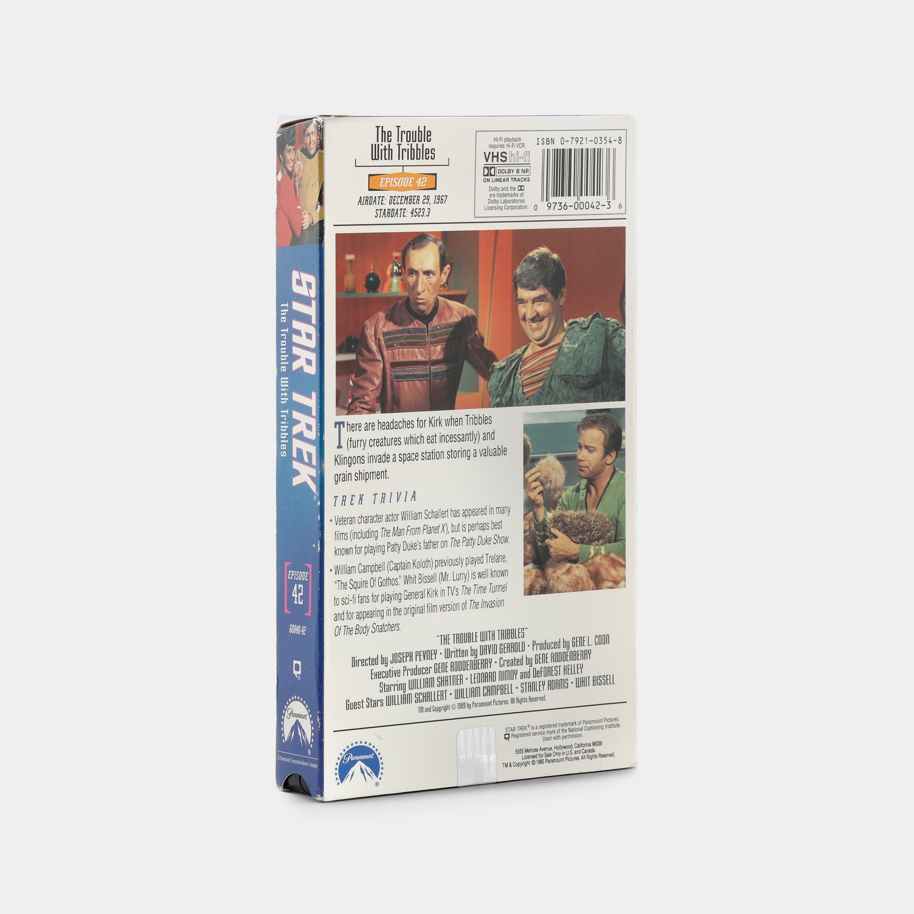Star Trek: The Trouble with Tribbles VHS Tape