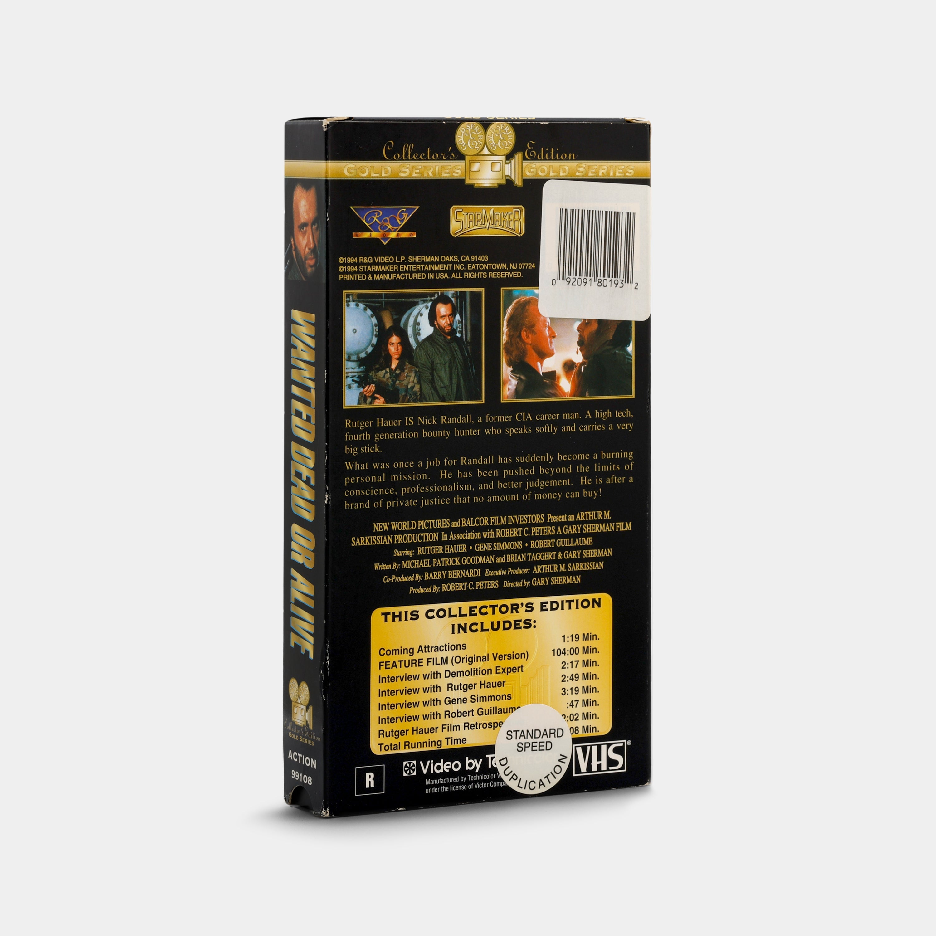 Wanted: Dead or Alive VHS Tape