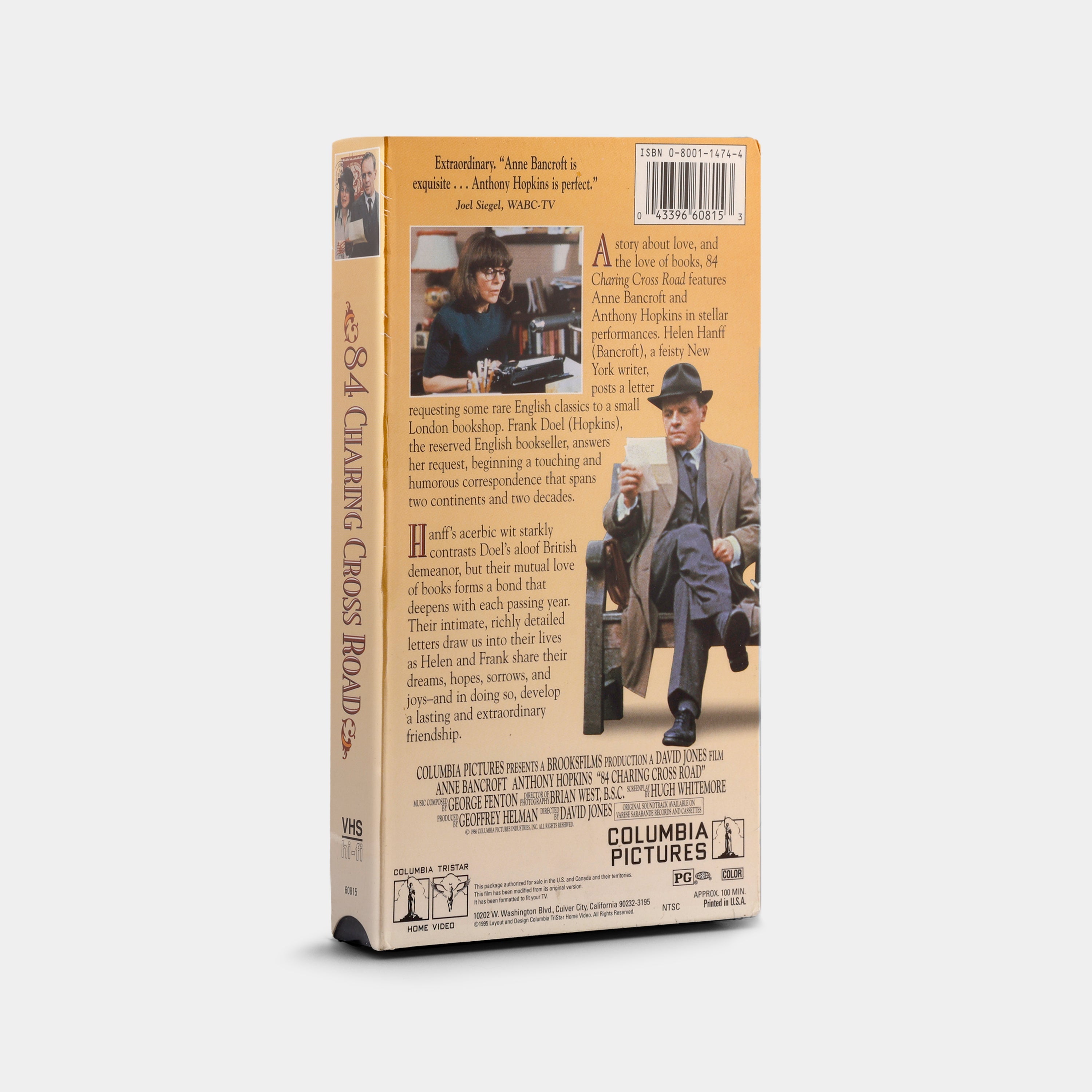 84 Charing Cross Road (Sealed) VHS Tape