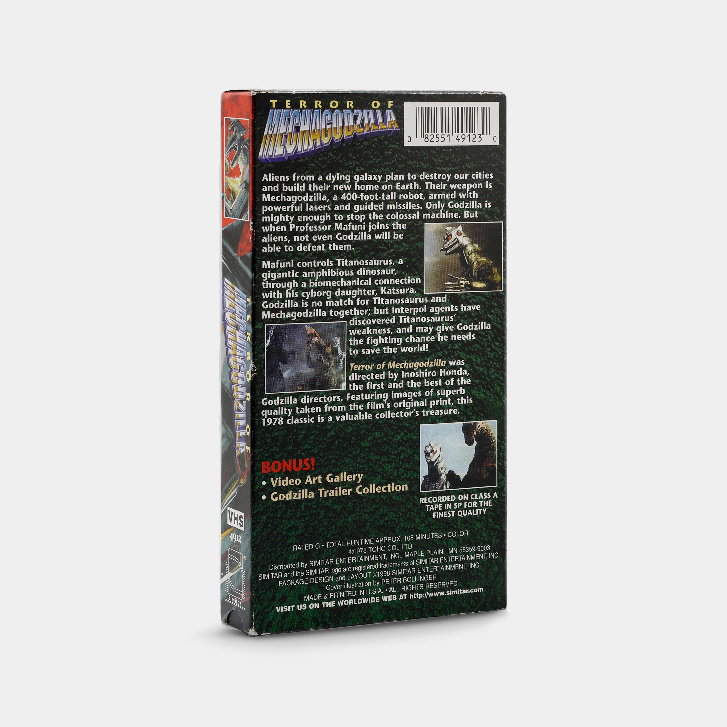 Terror of Mechagodzilla VHS Tape