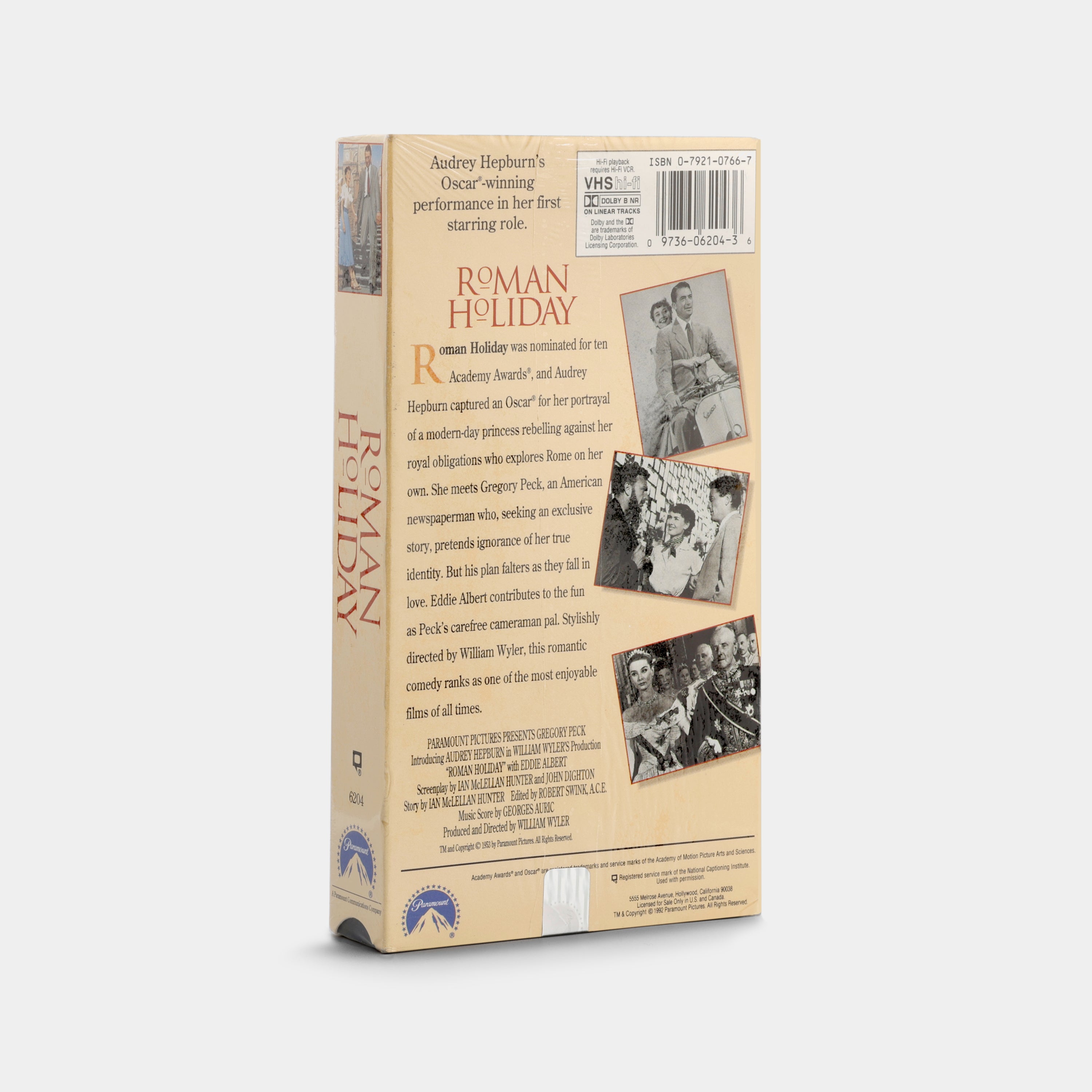 Roman Holiday (Sealed) VHS Tape