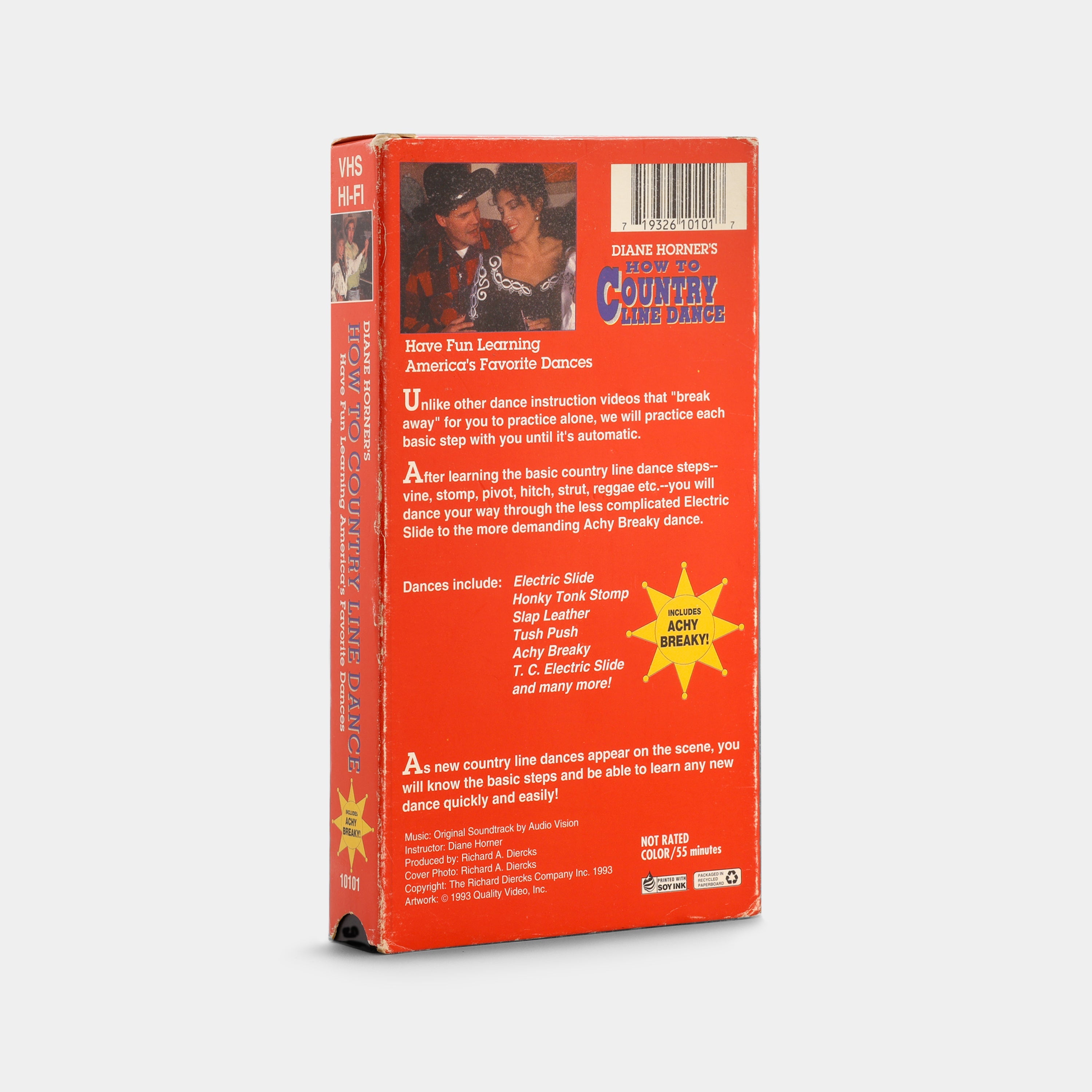 Diane Horner's How to Country Line Dance VHS Tape