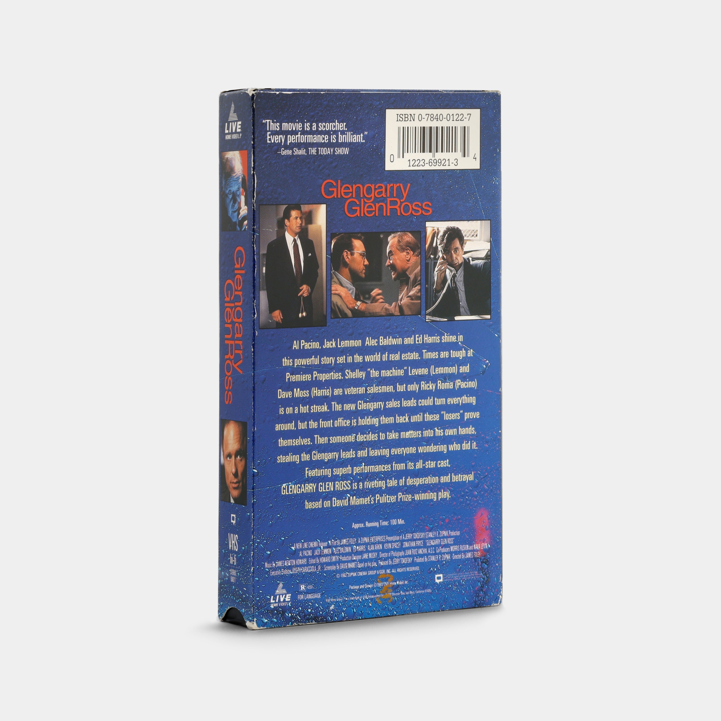 Glengarry Glen Ross VHS Tape