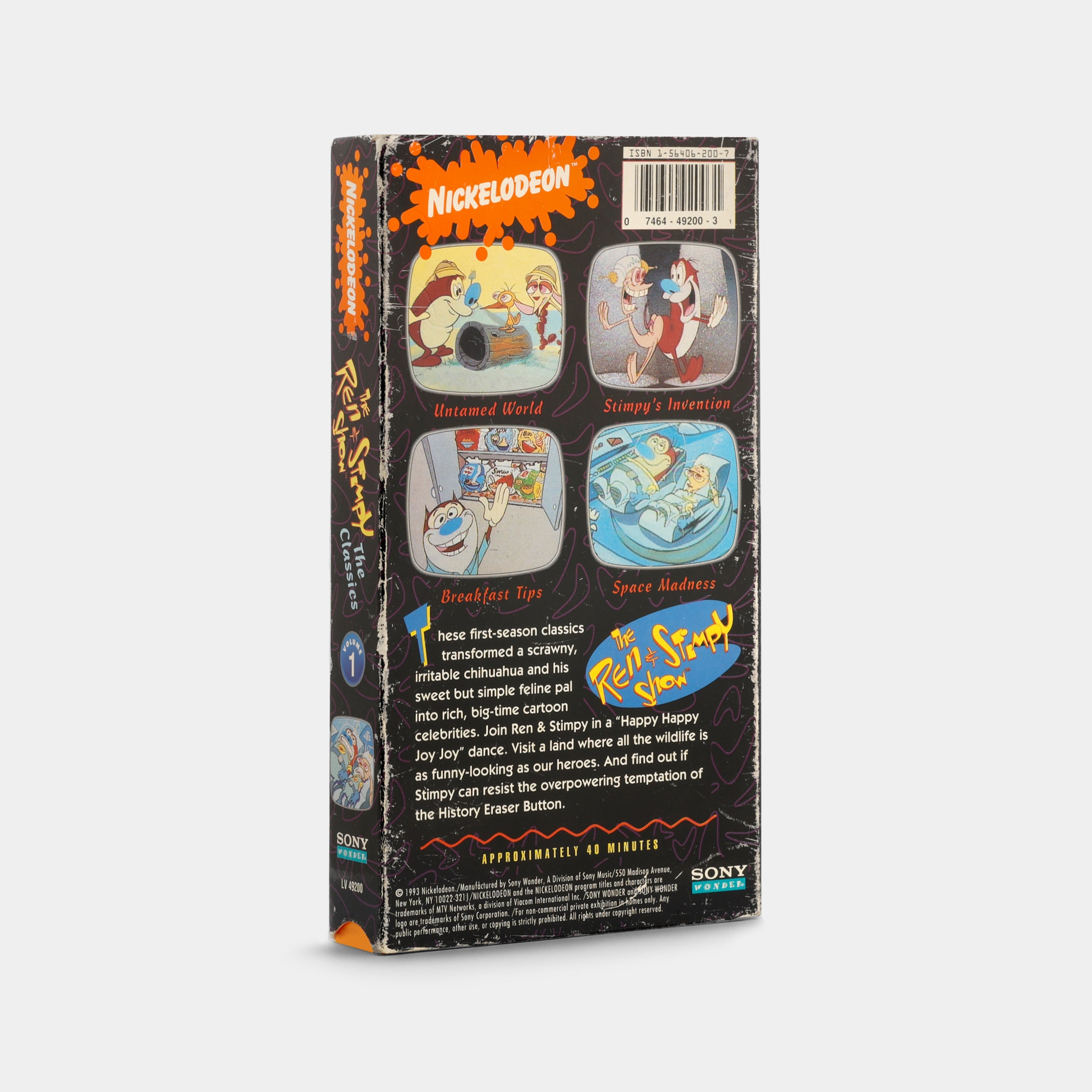 The Ren & Stimpy Show: The Classics Vol. 1 VHS Tape