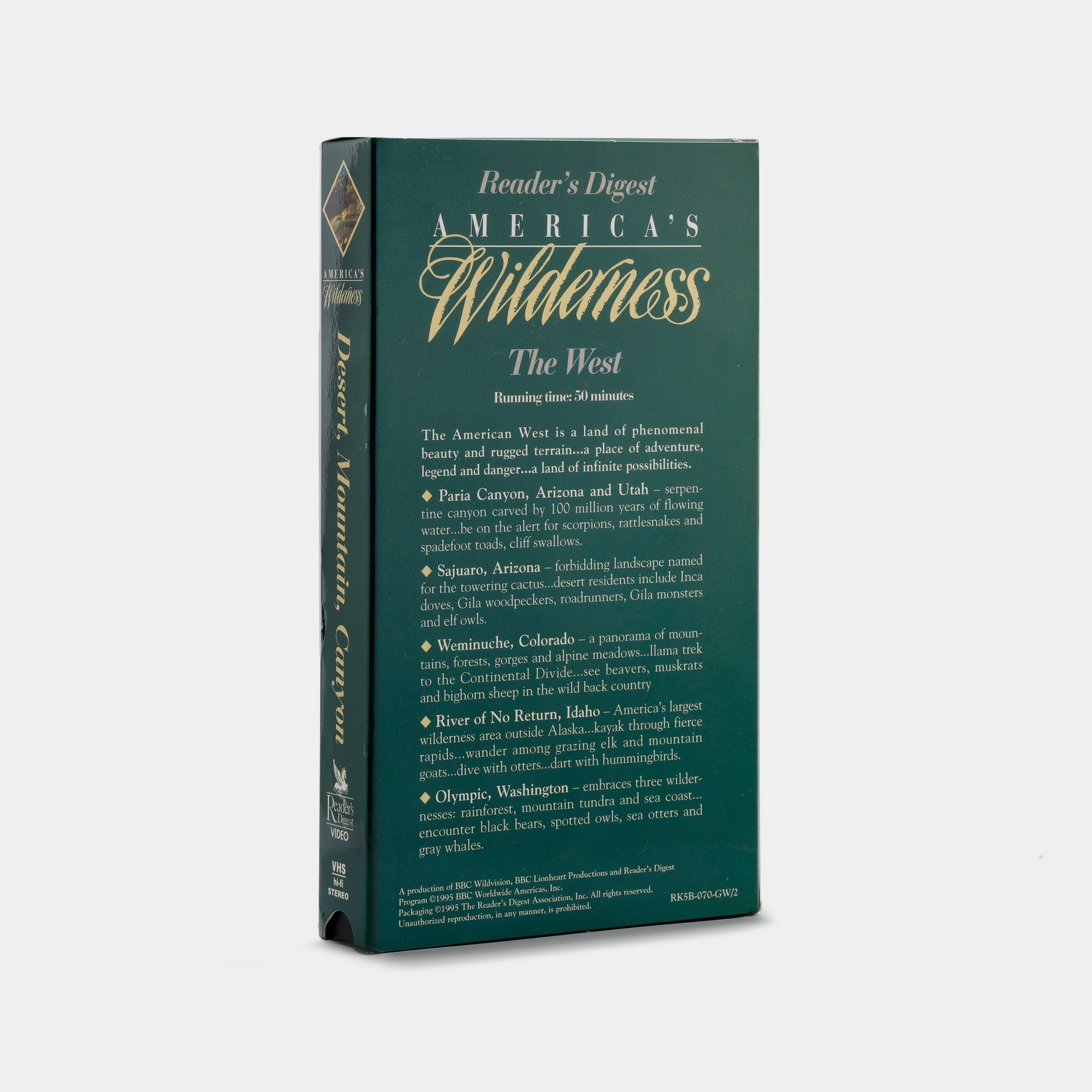 America's Wilderness: Desert, Mountain, Canyon VHS Tape