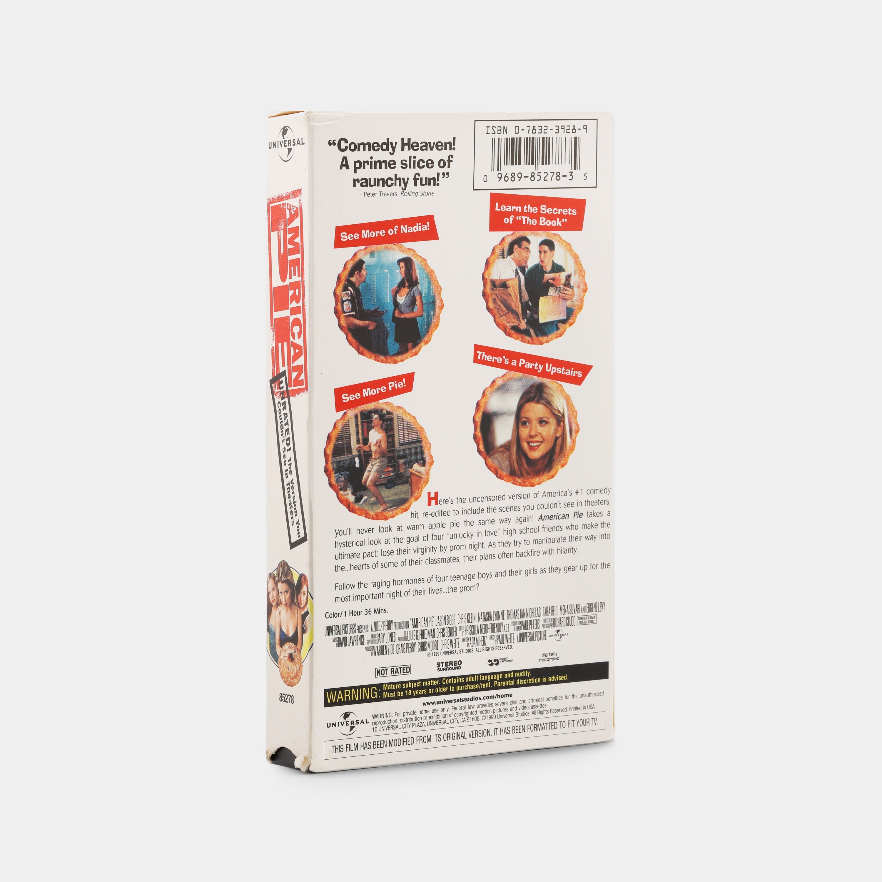 American Pie (Unrated Edition) VHS Tape