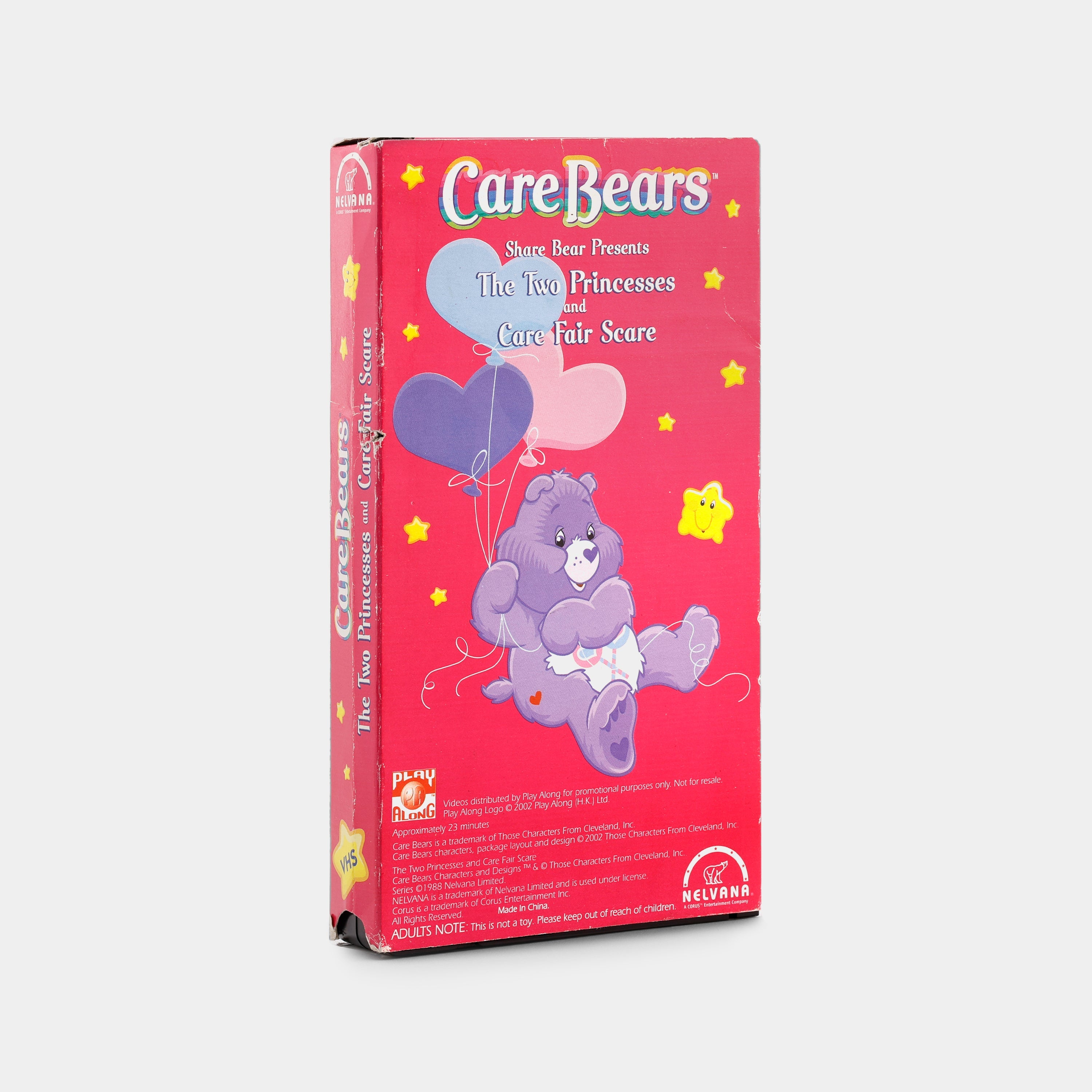 Care Bears: Share Bear Presents The Two Princesses and Care Fair Scare VHS Tape