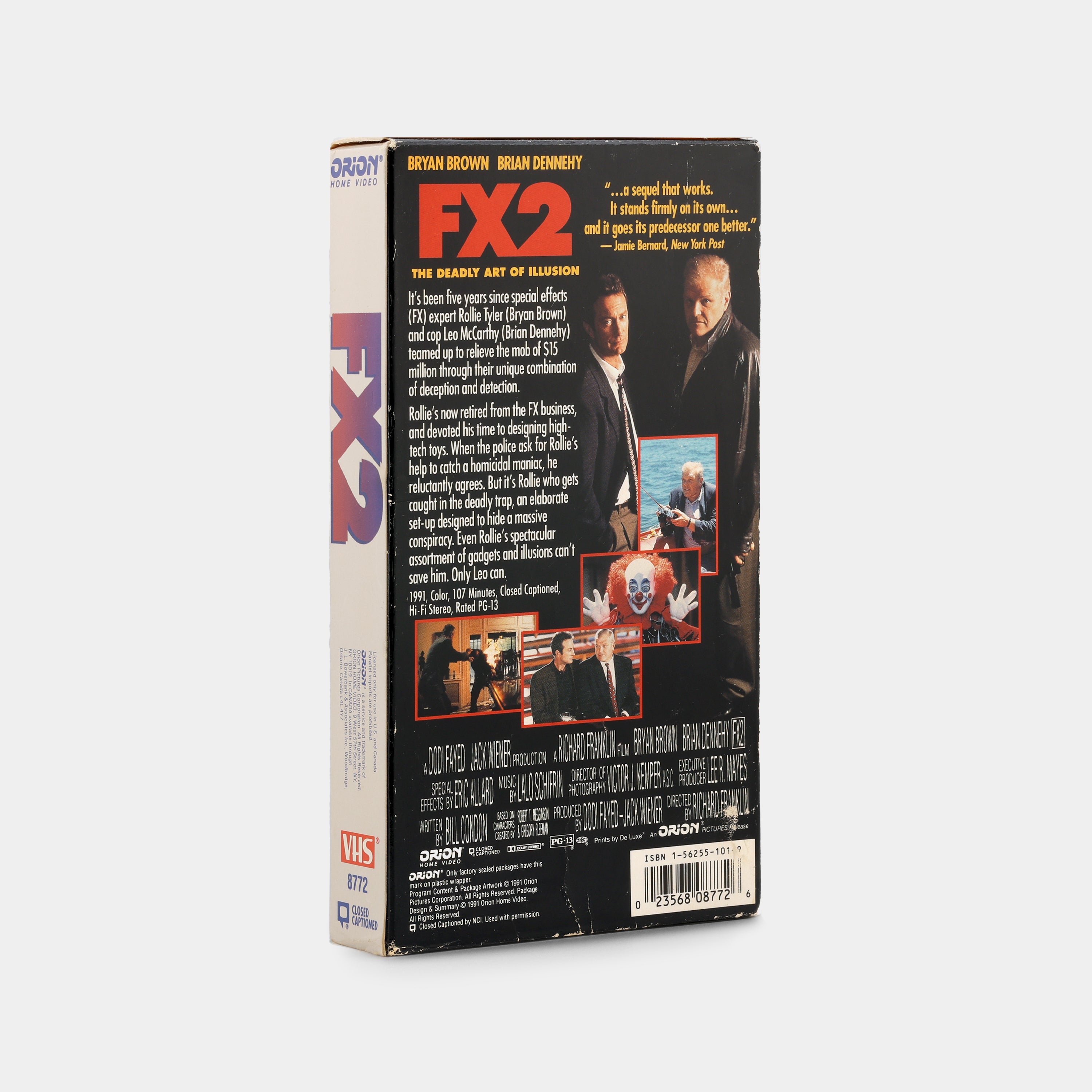F/X2 VHS Tape