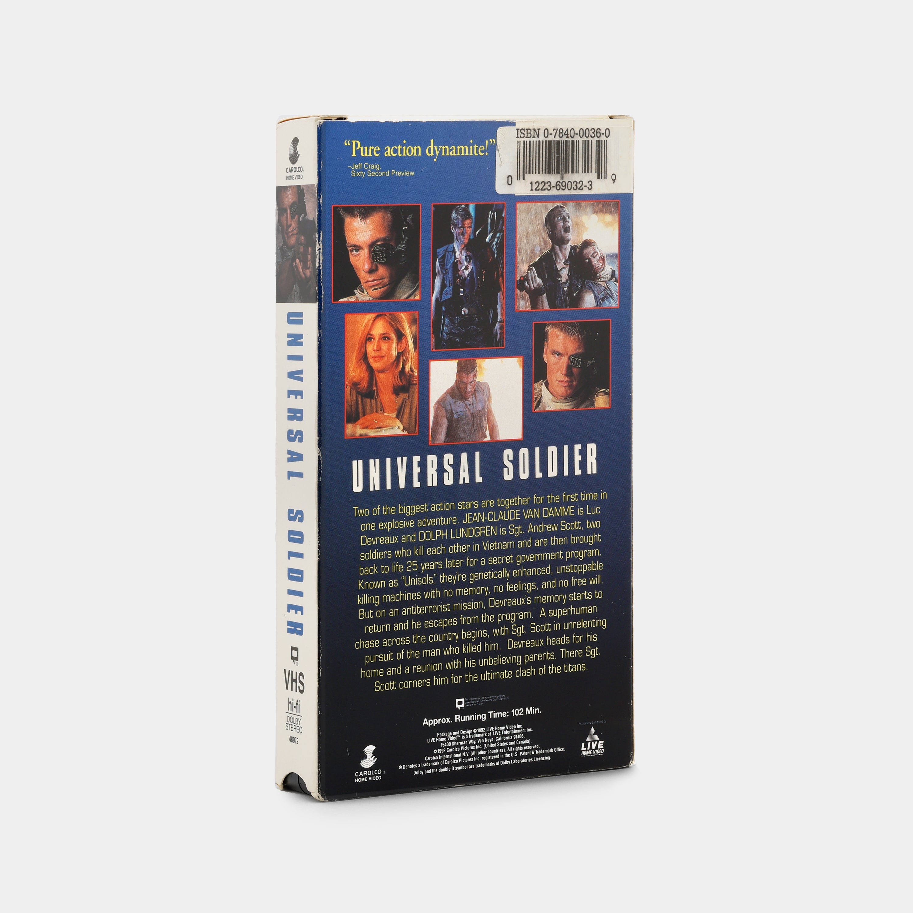 Universal Soldier VHS Tape