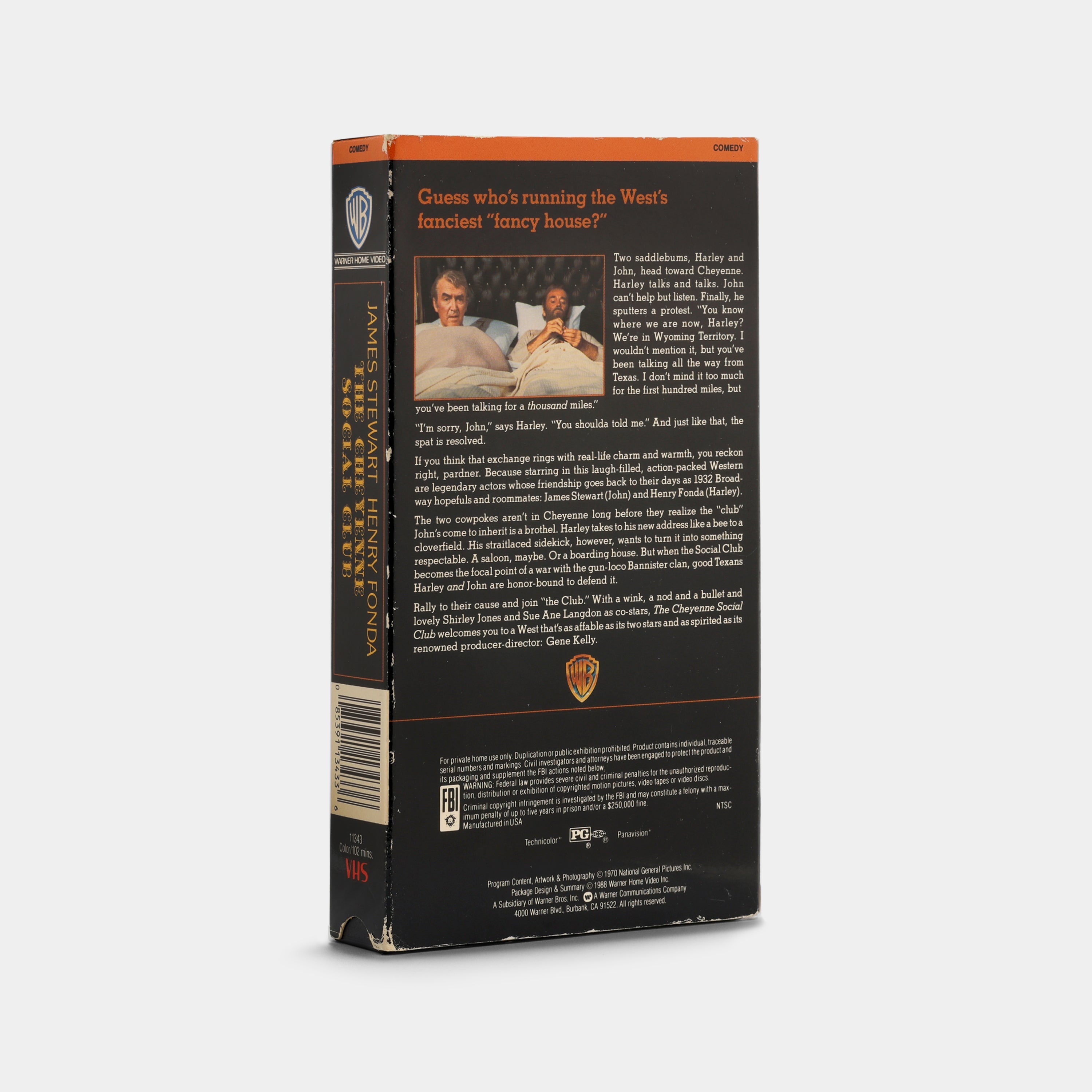 The Cheyenne Social Club VHS Tape