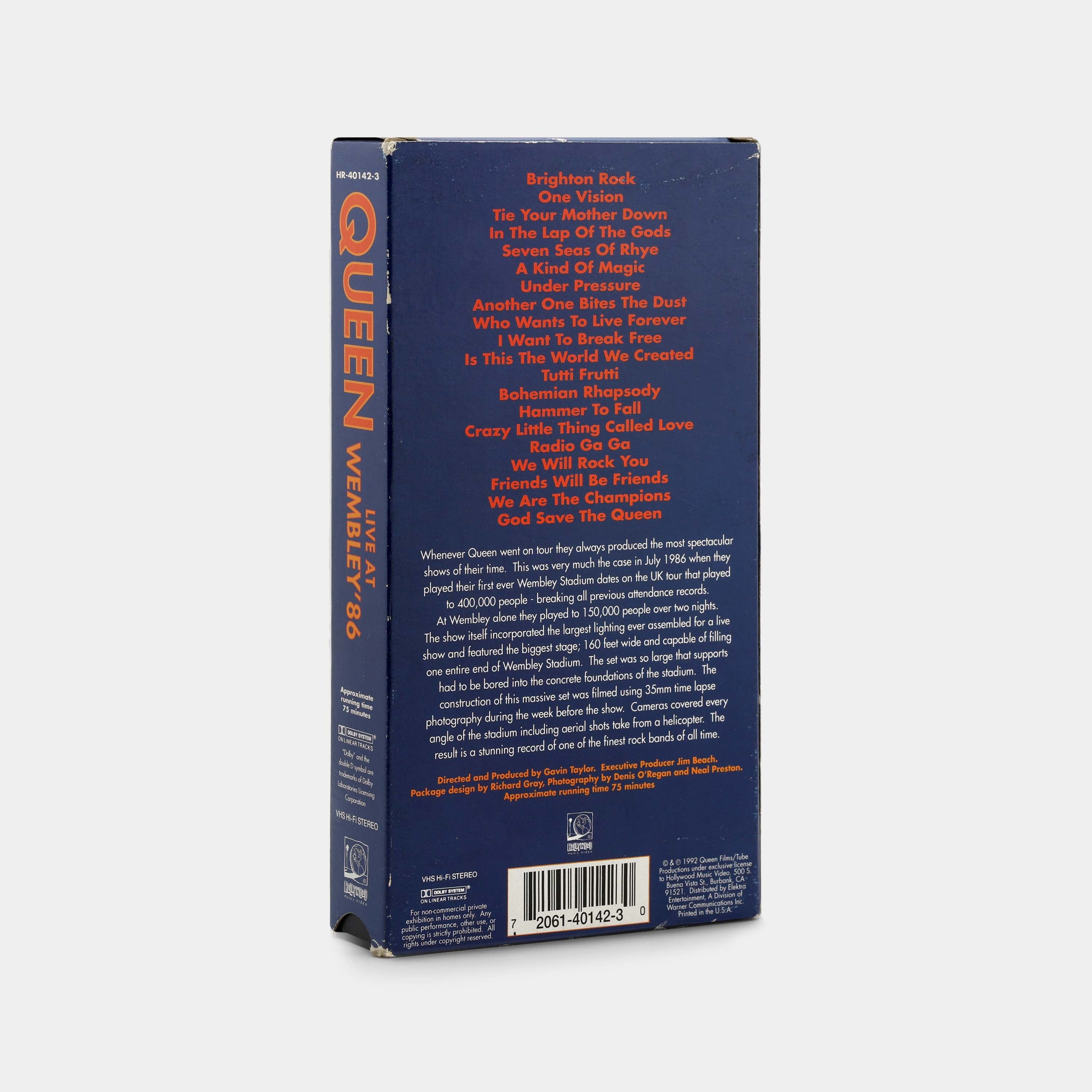 Queen: Live at Wembley '86 VHS Tape – Retrospekt