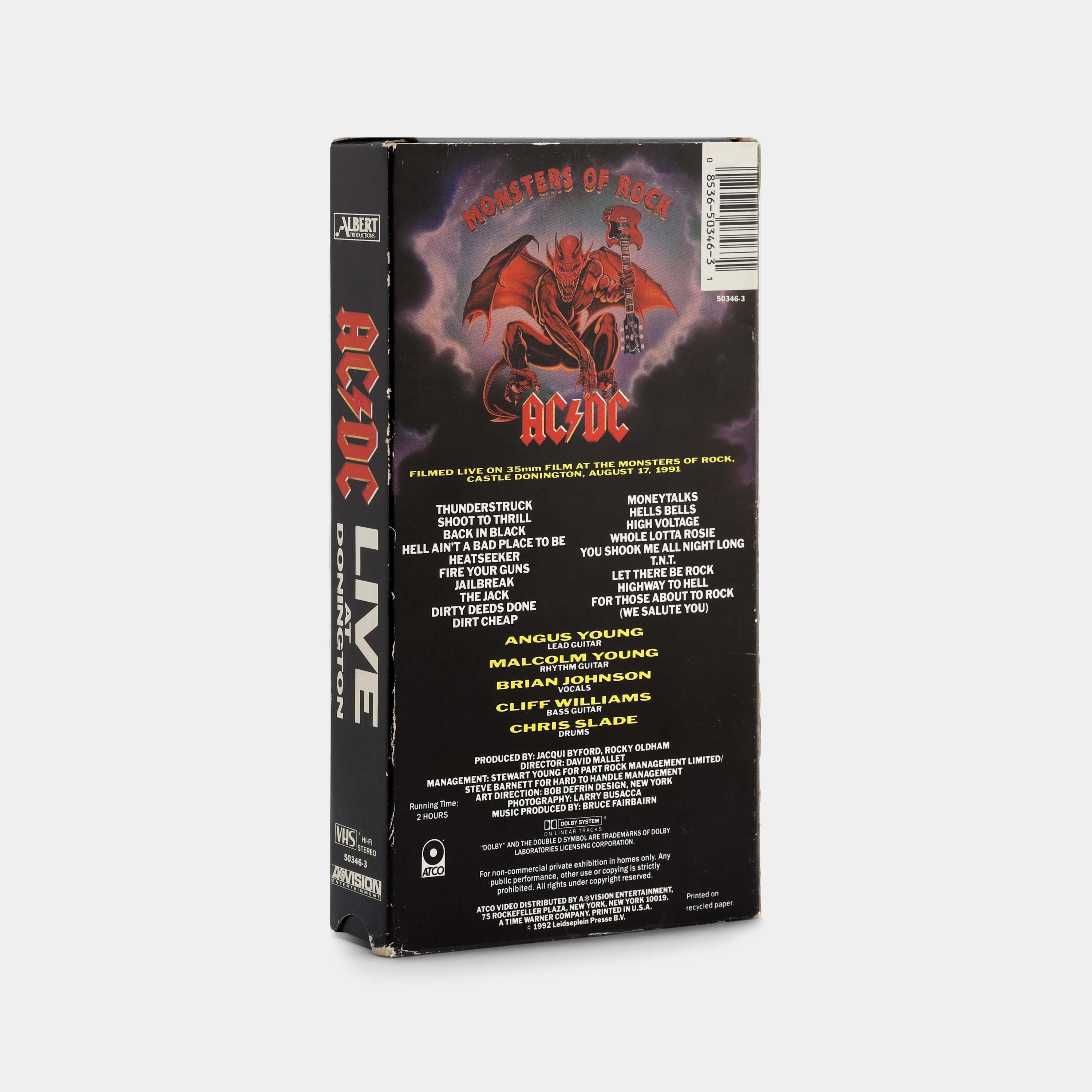 AC/DC: Live at Donington VHS Tape