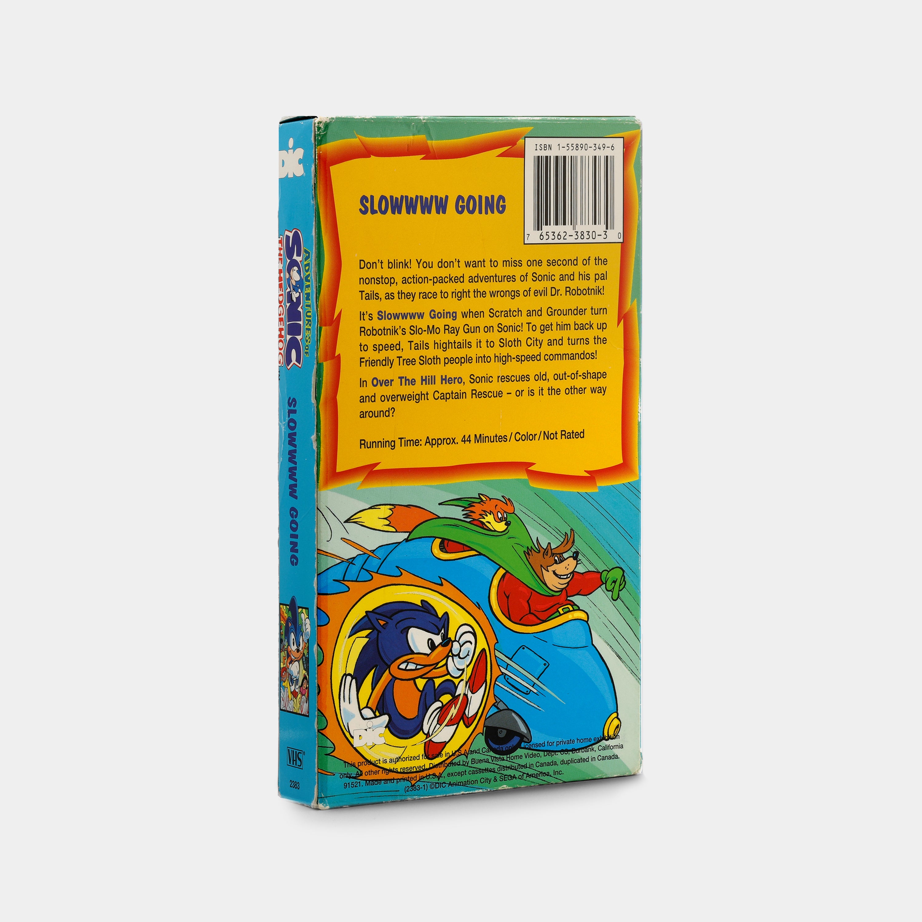 Adventures of Sonic the Hedgehog: Slowwww Going VHS Tape