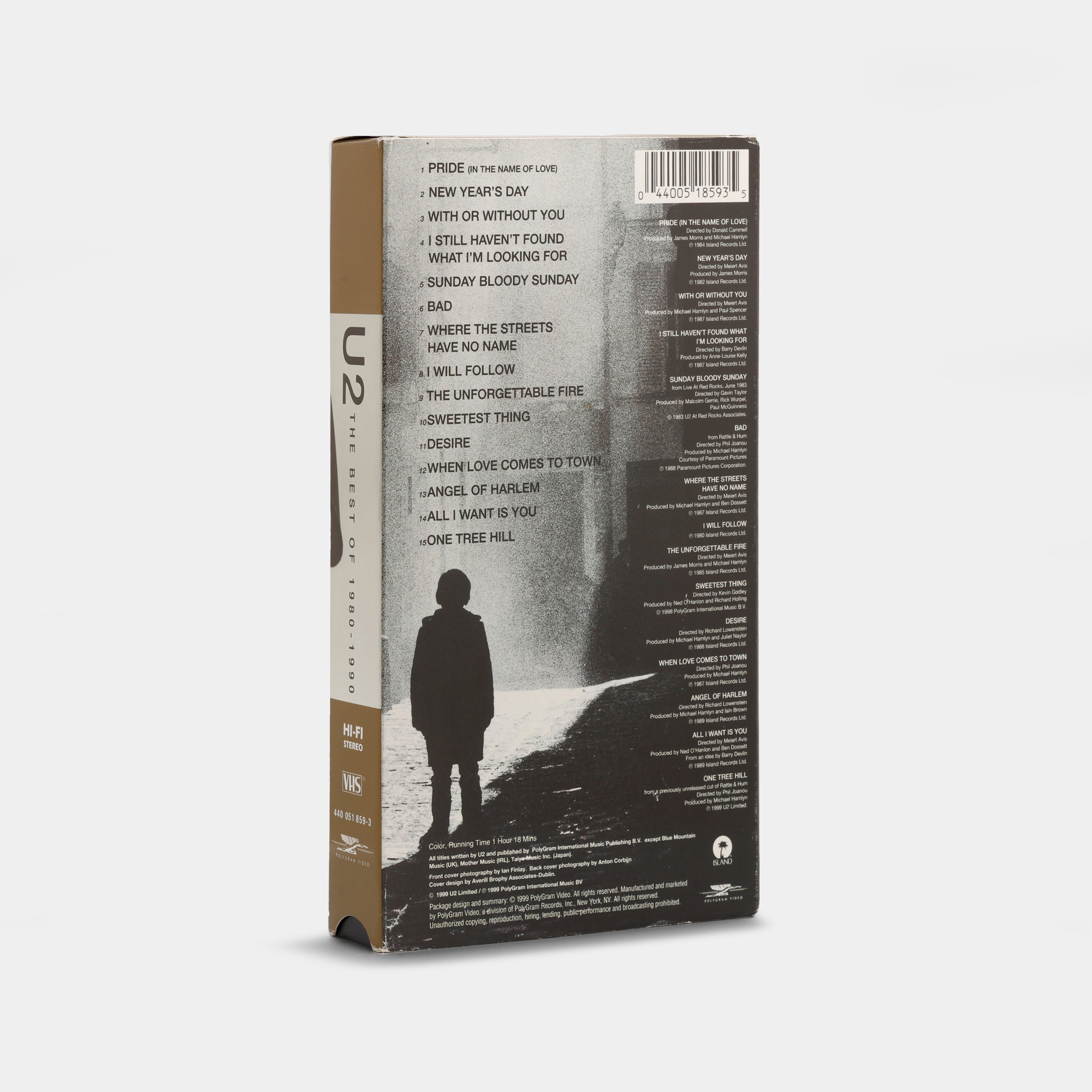 U2: The Best of 1980–1990 VHS Tape