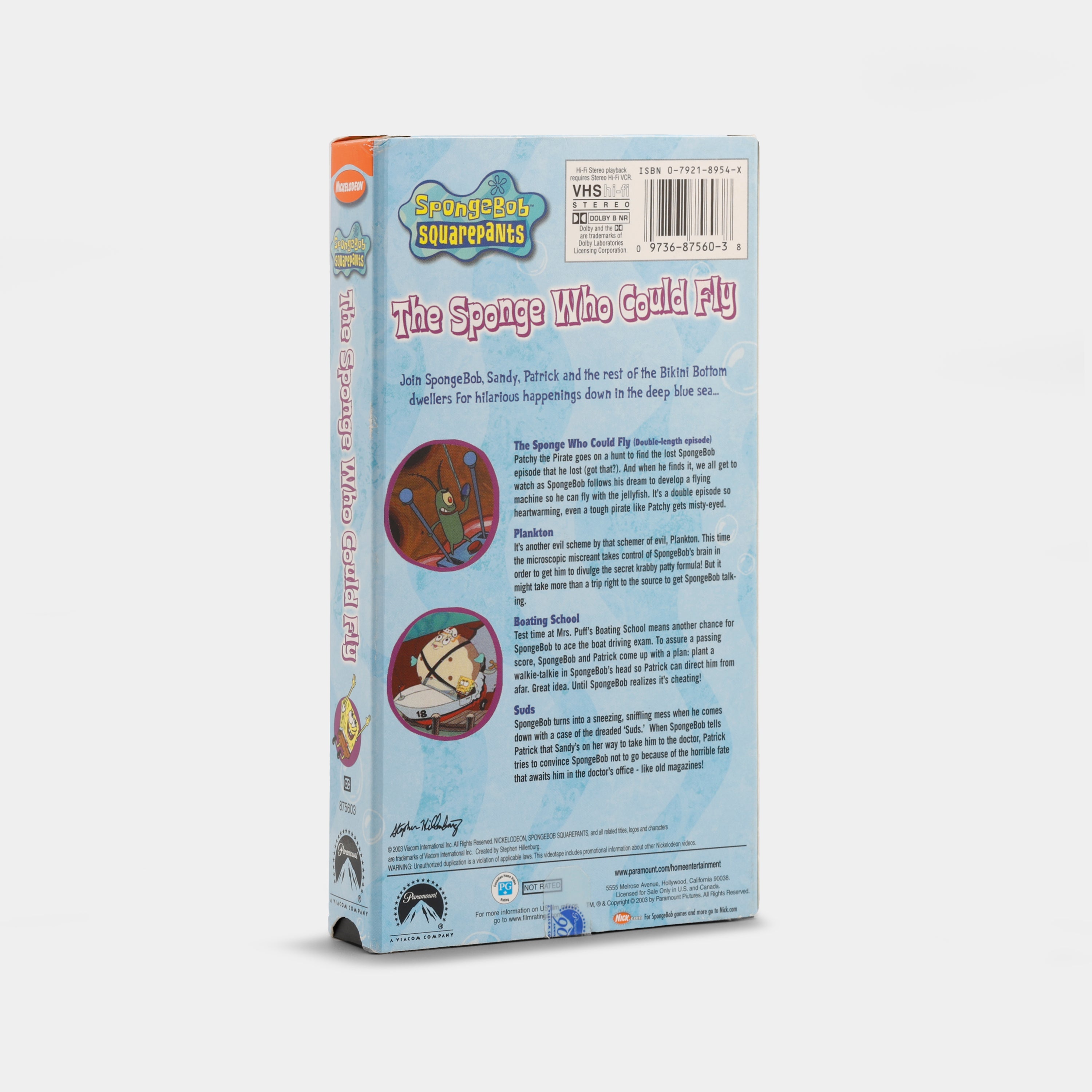 SpongeBob SquarePants: The Sponge Who Could Fly VHS Tape
