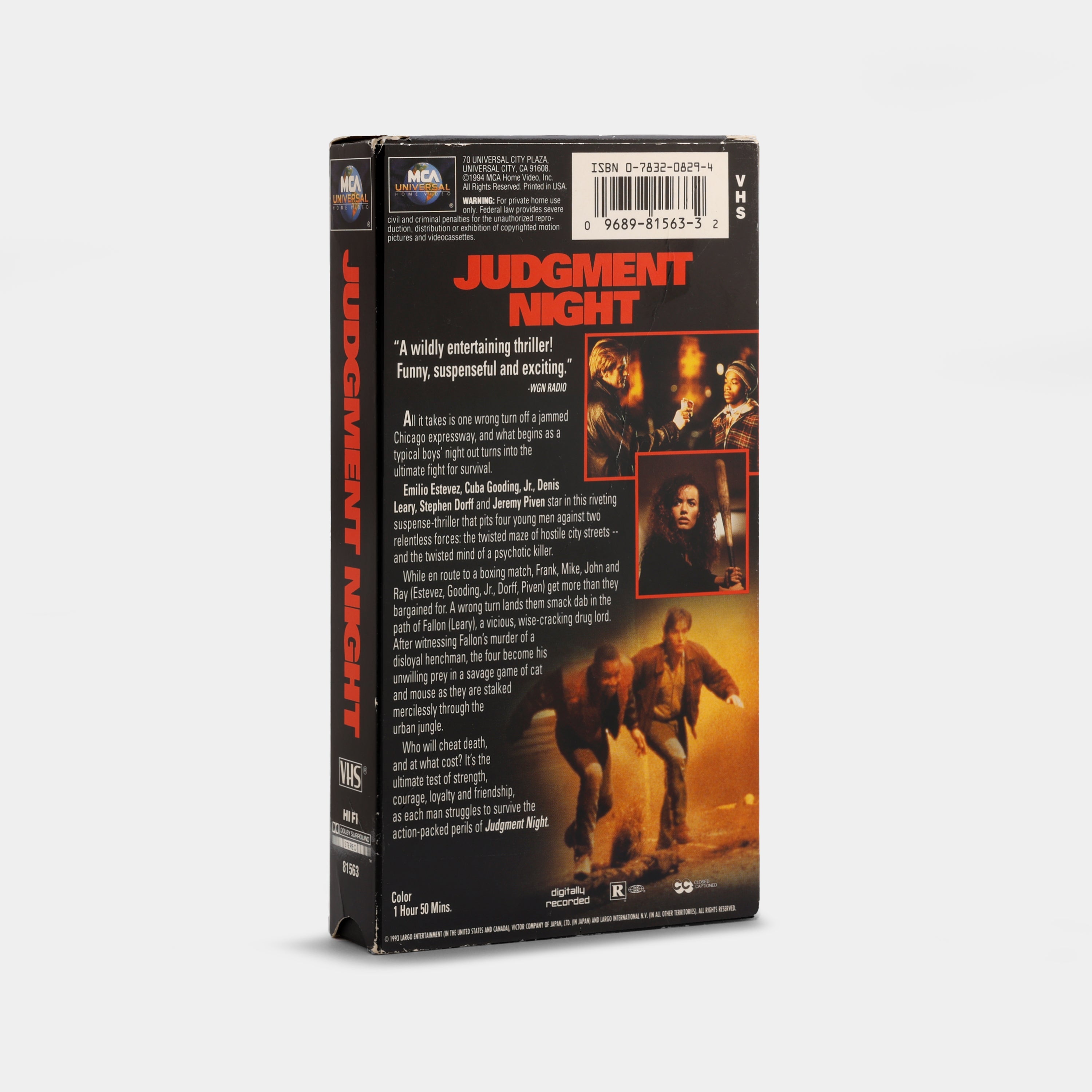 Judgment Night VHS Tape