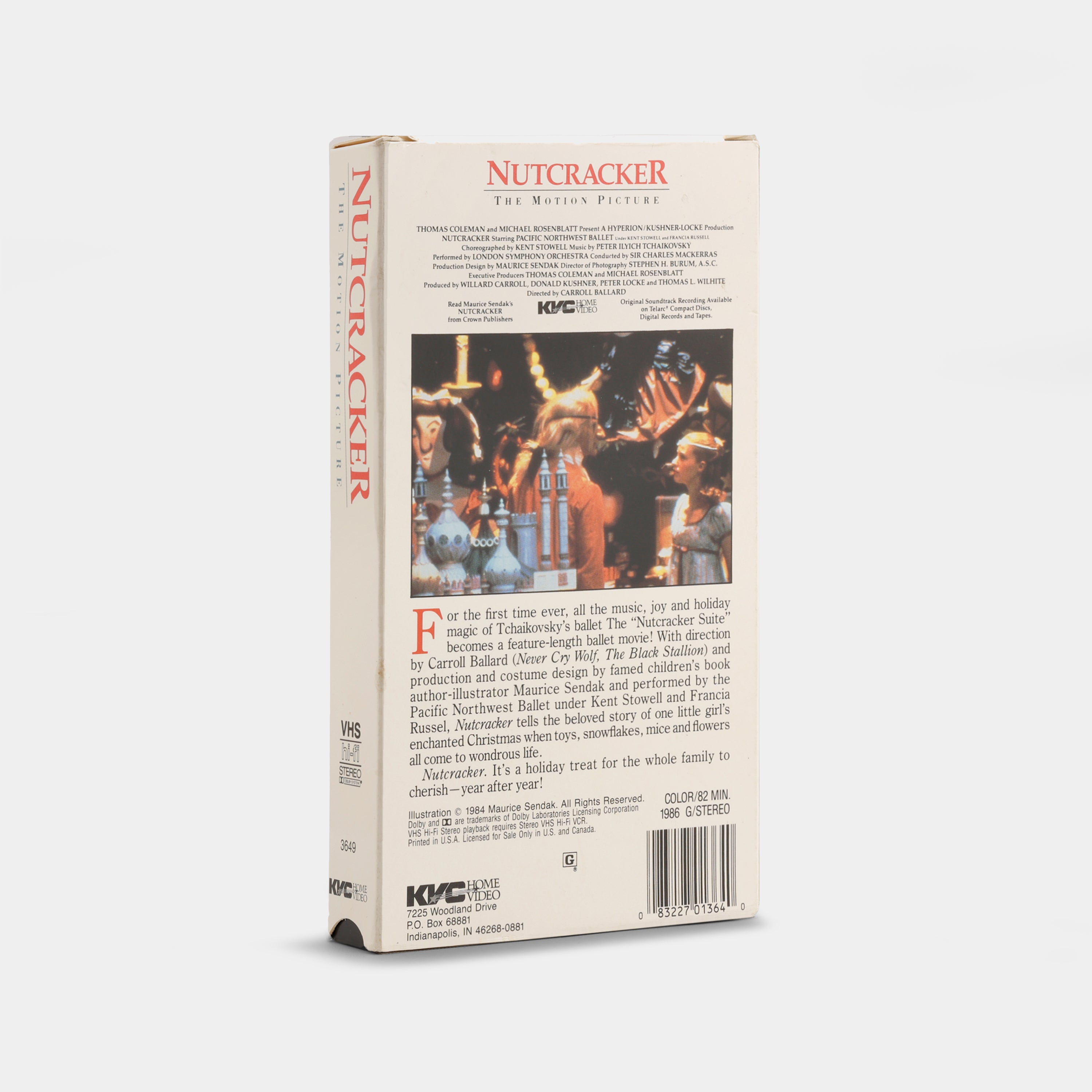Nutcracker: The Motion Picture VHS Tape