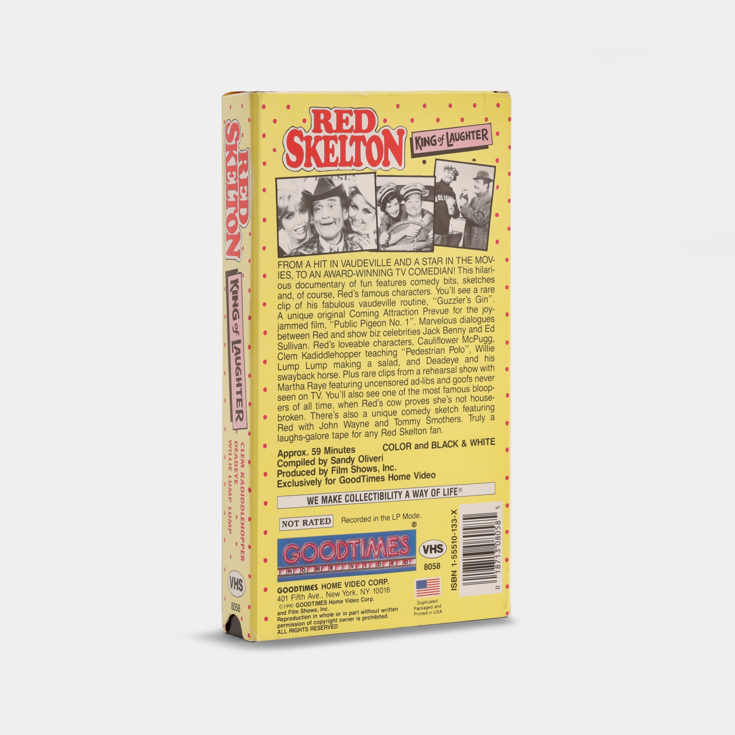 Red Skelton: King of Laughter VHS Tape