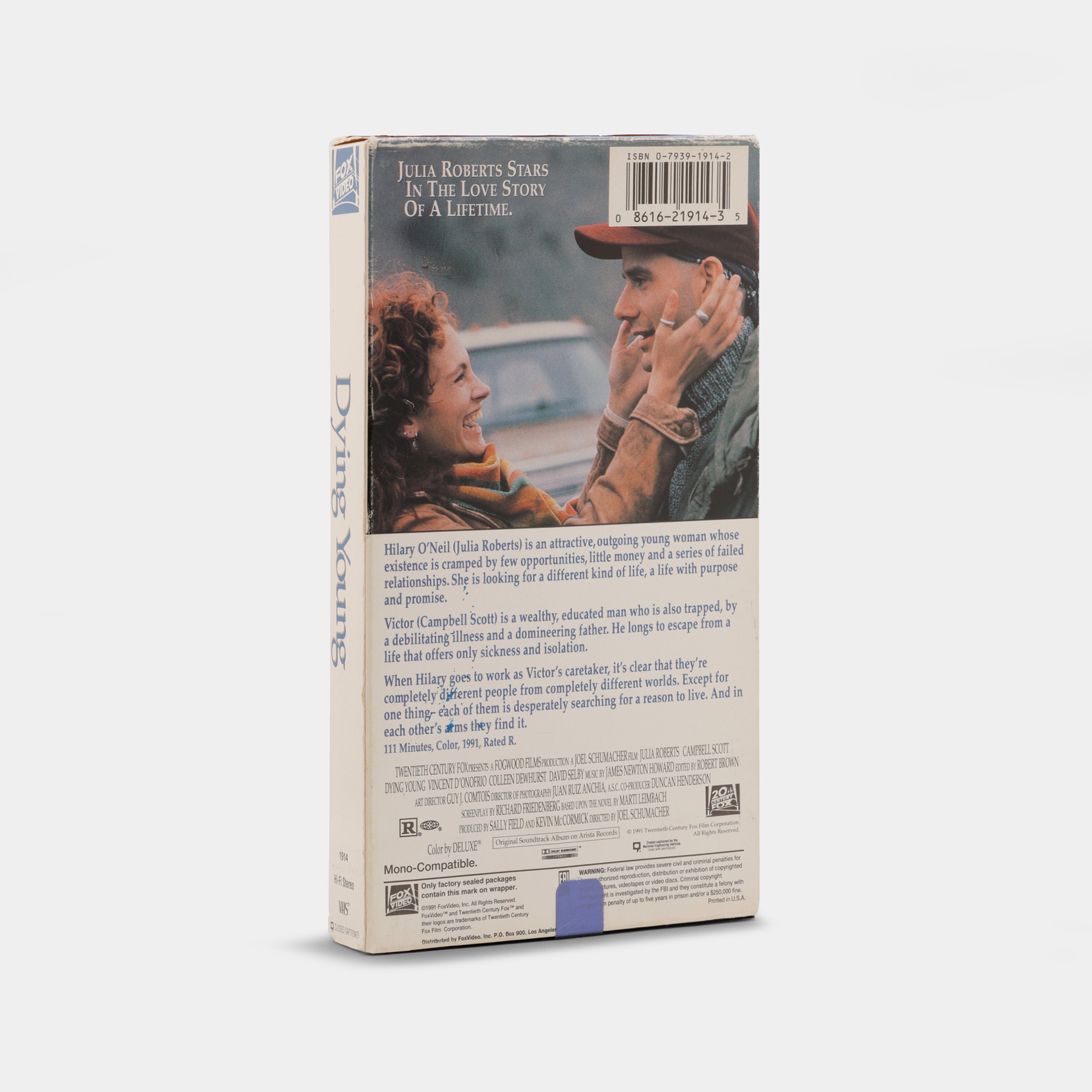 Dying Young VHS Tape