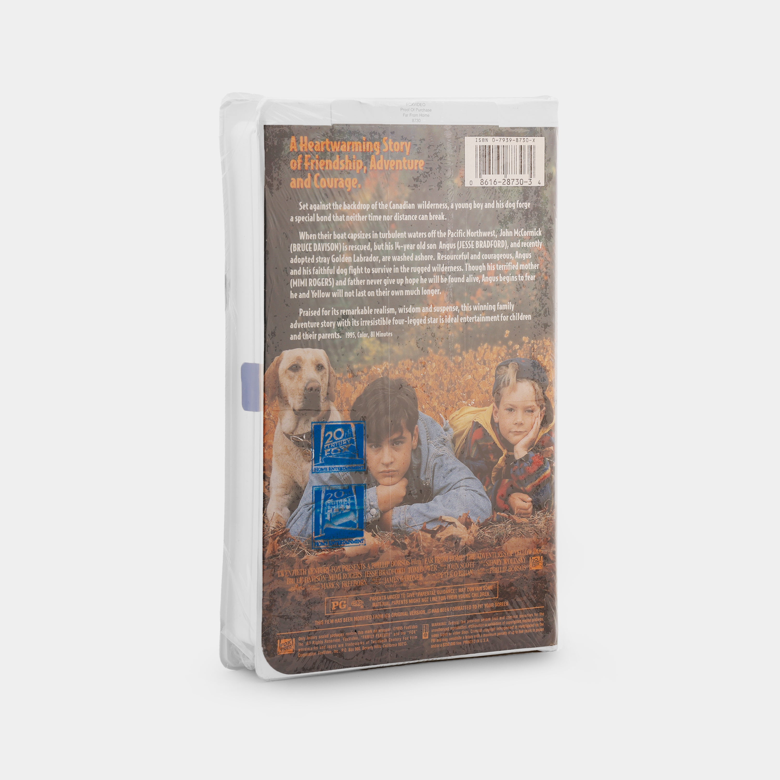 Far from Home: The Adventures of Yellow Dog (Sealed) VHS Tape