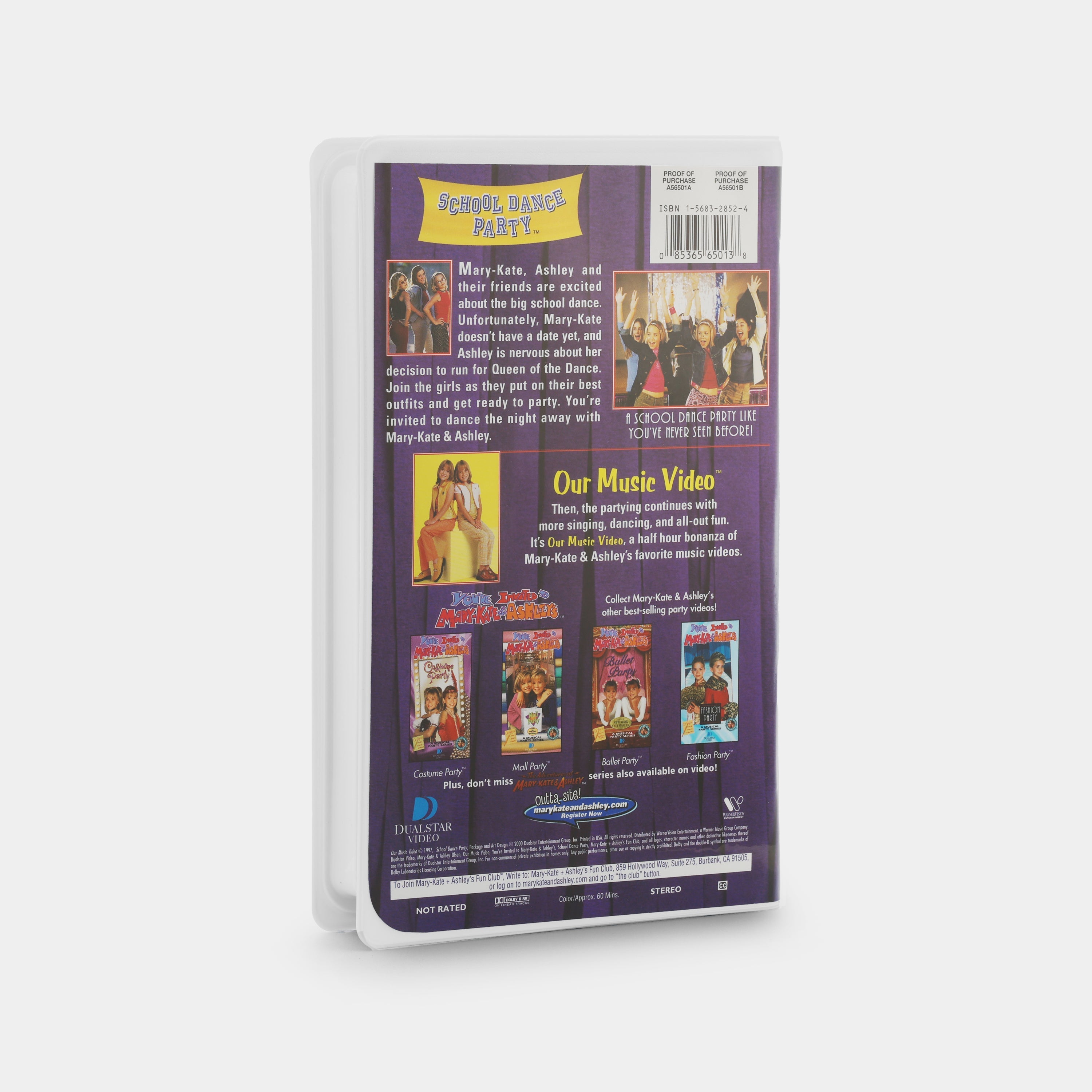 You're Invited to Mary-Kate & Ashley’s School Dance Party VHS Tape