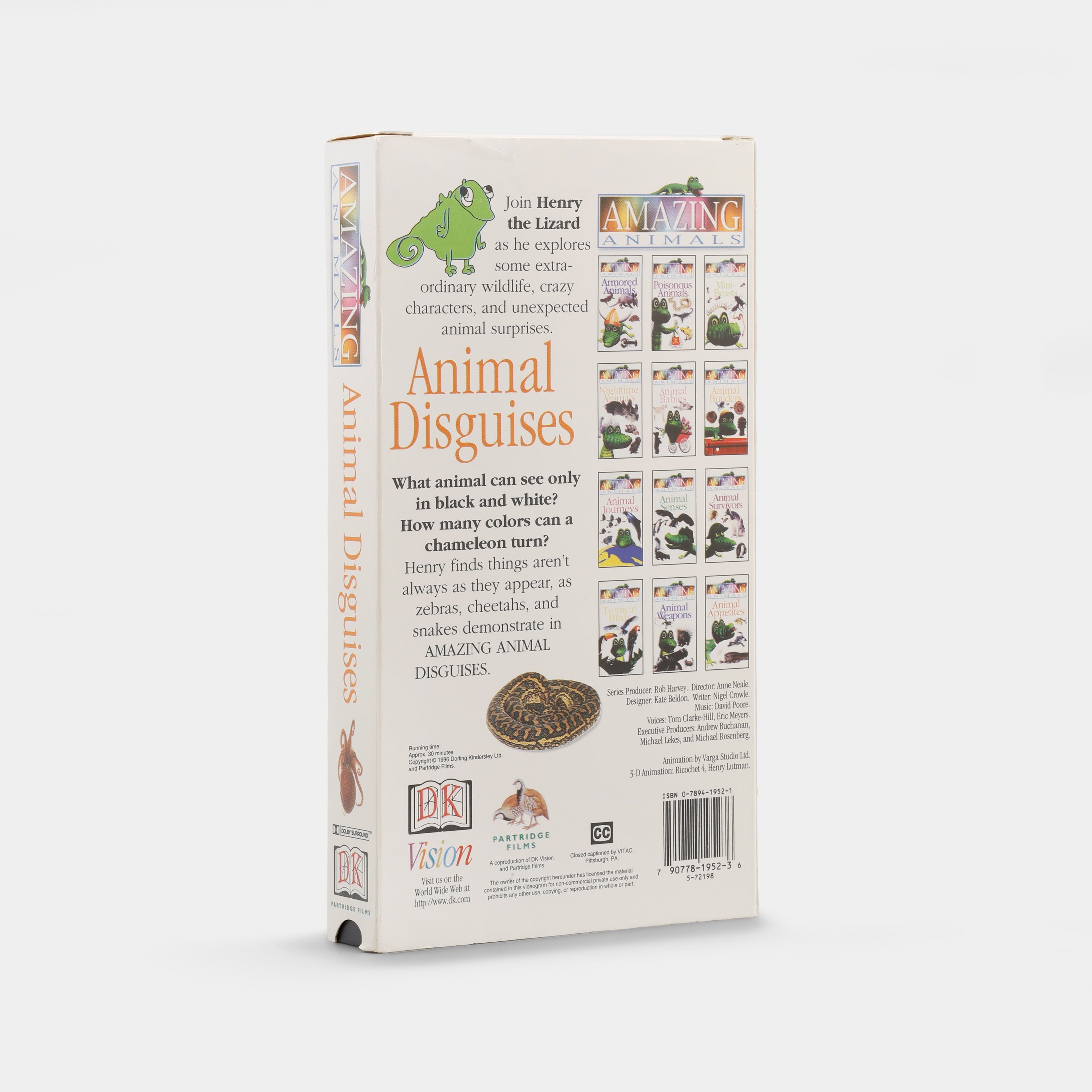 Henry's Amazing Animals: Animals in Disguise VHS Tape