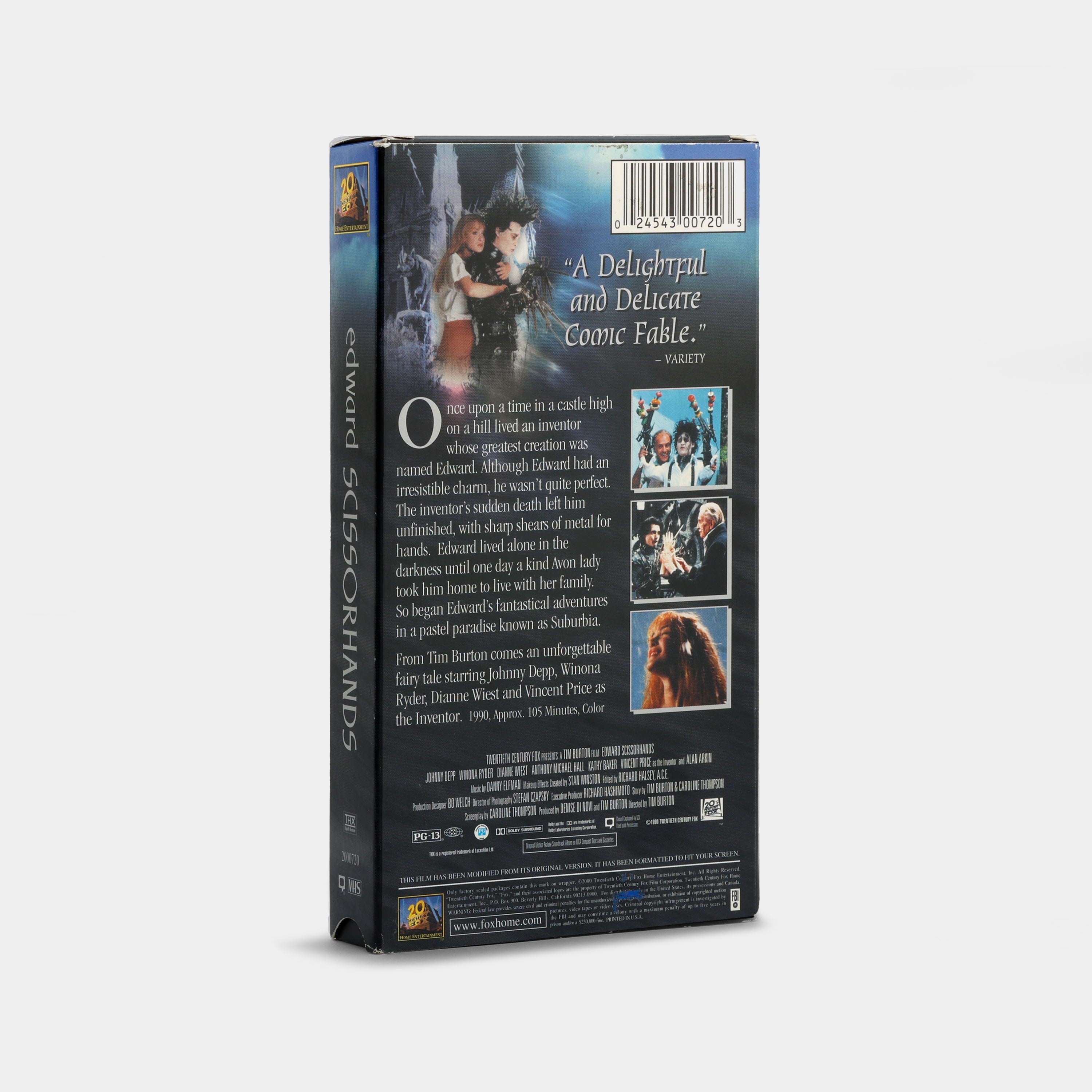 Edward Scissorhands VHS Tape