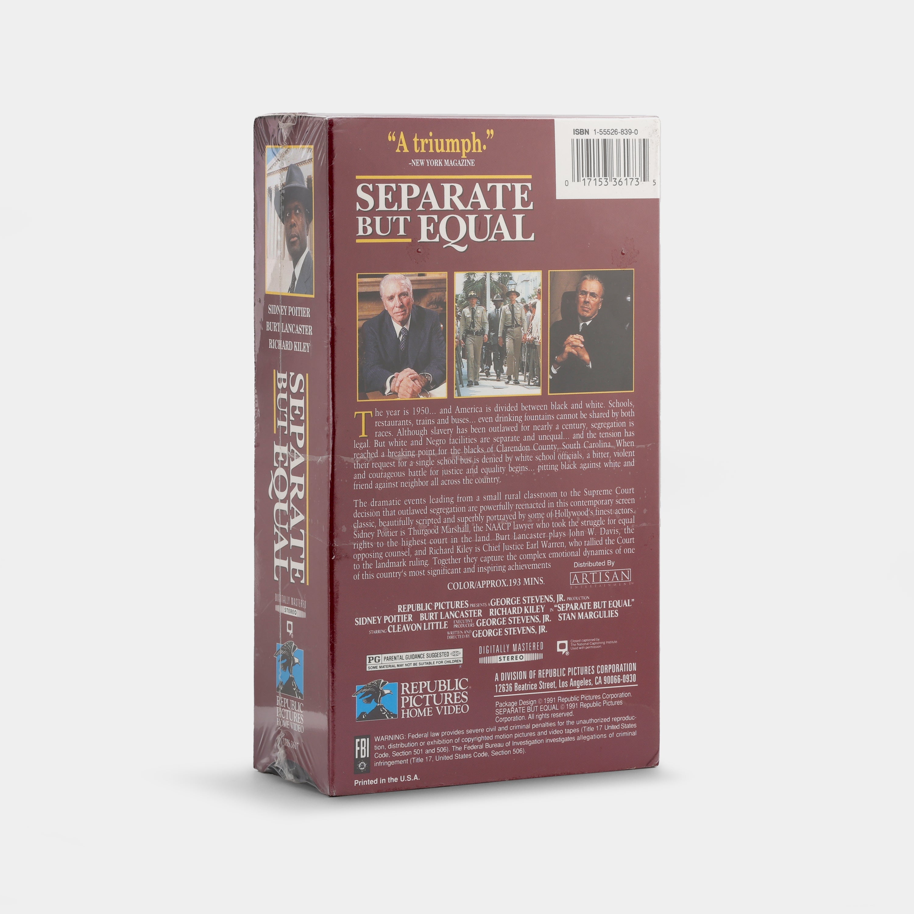 Separate but Equal (Sealed) VHS Tape