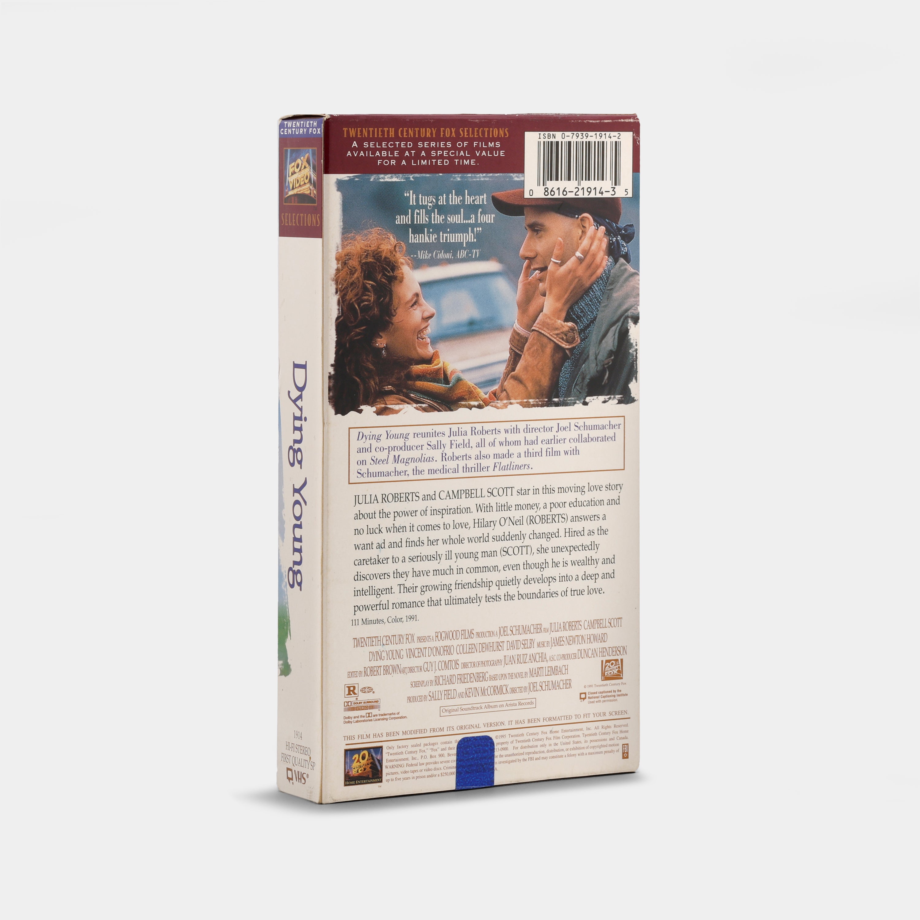 Dying Young VHS Tape