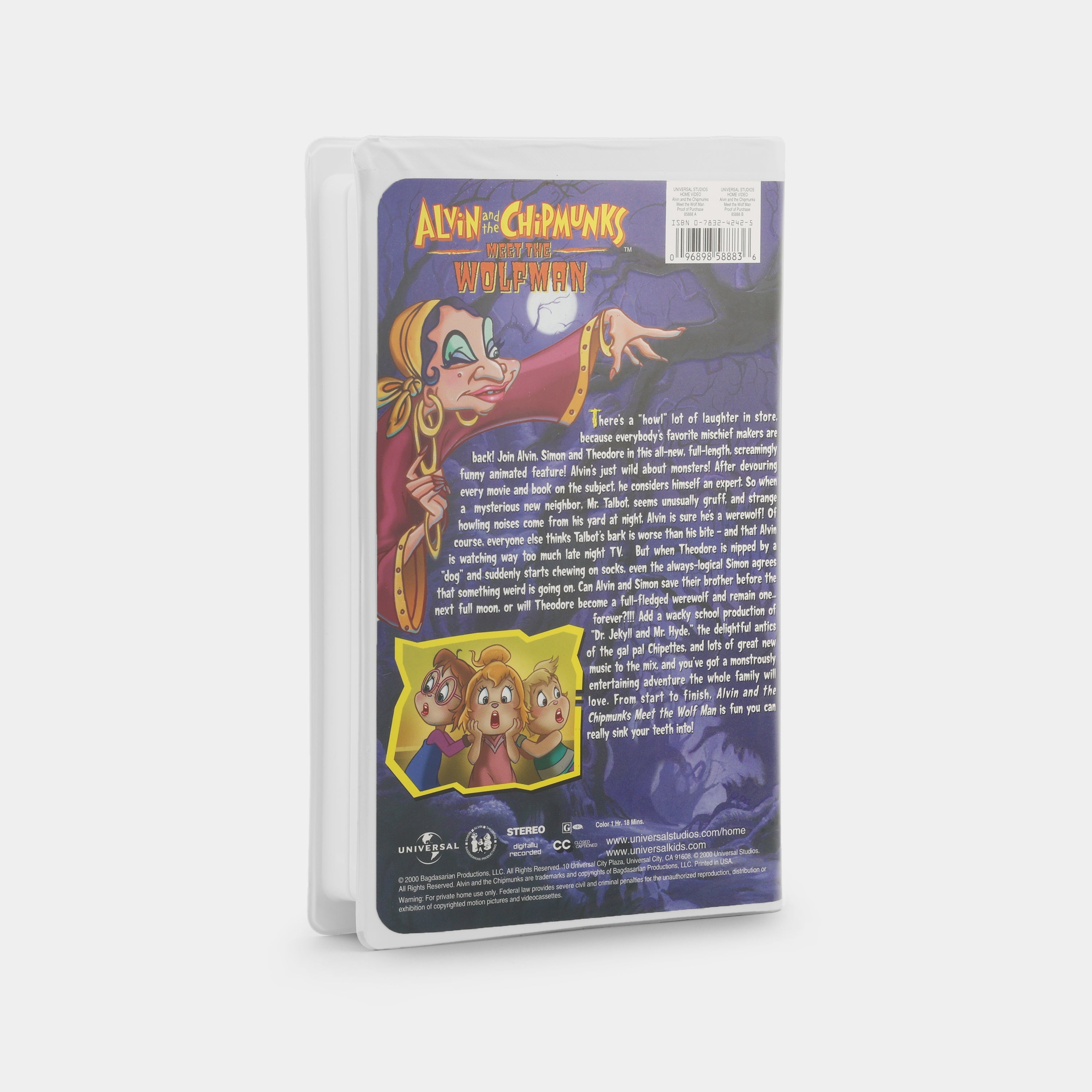 Alvin and the Chipmunks Meet the Wolfman VHS Tape