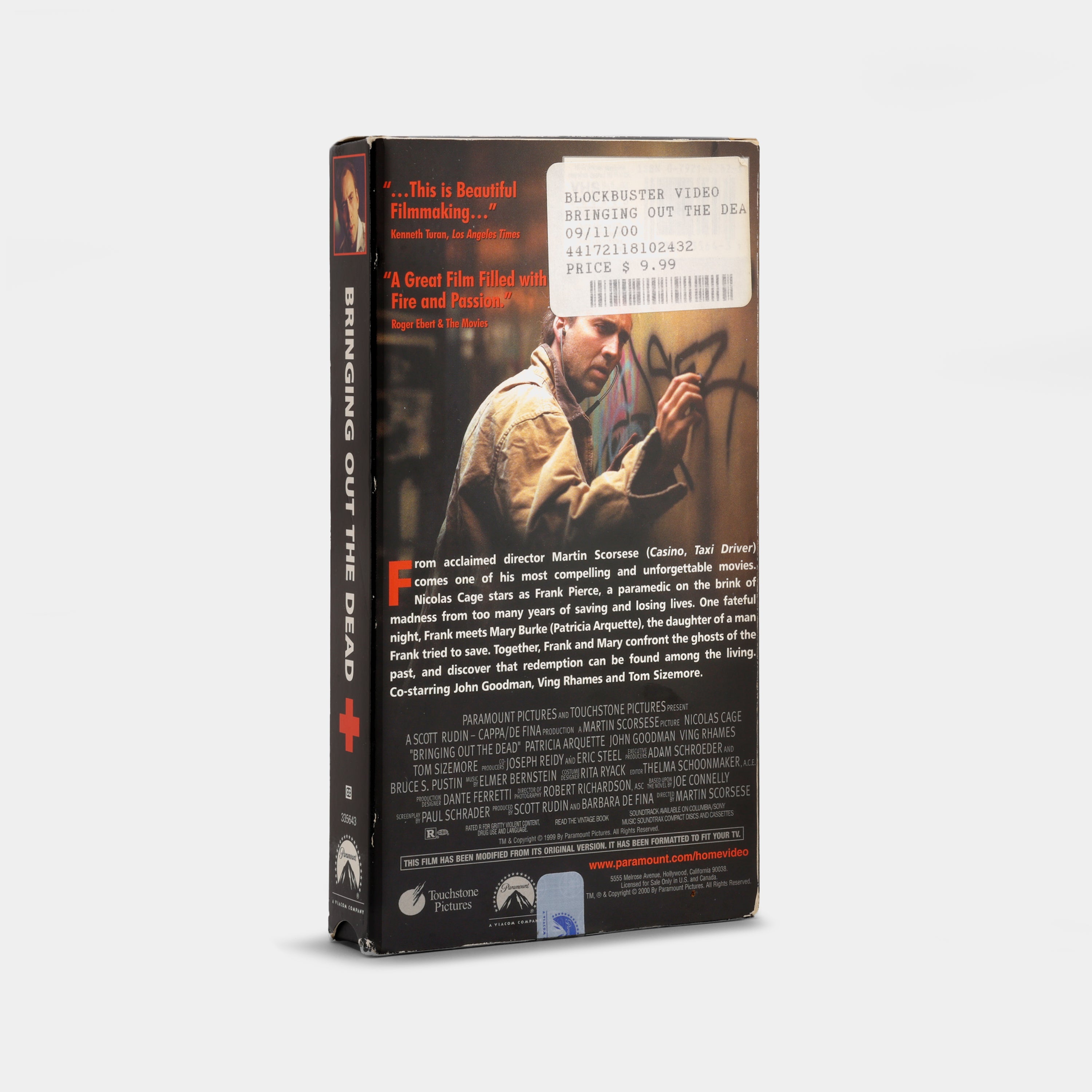 Bringing Out the Dead VHS Tape