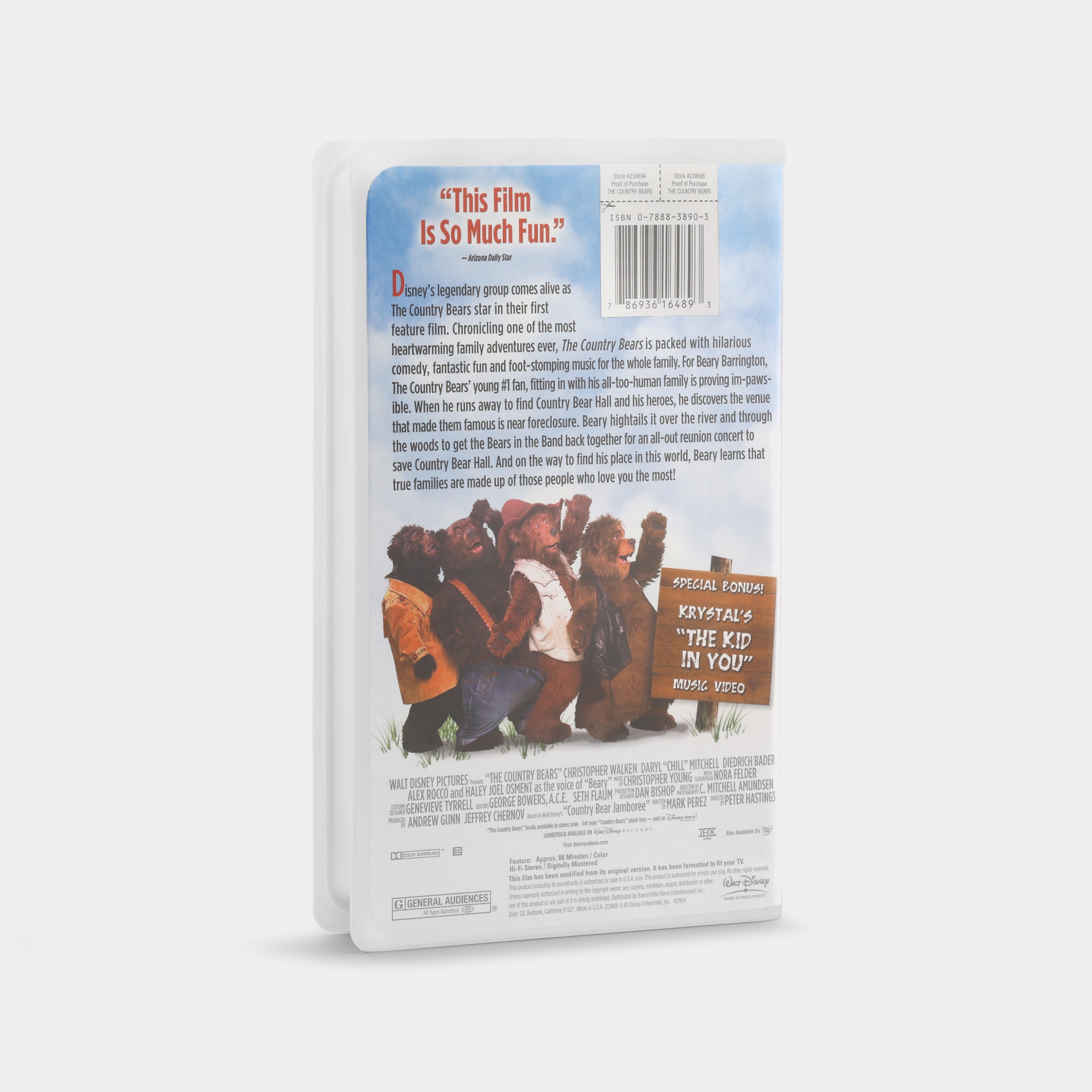 The Country Bears VHS Tape