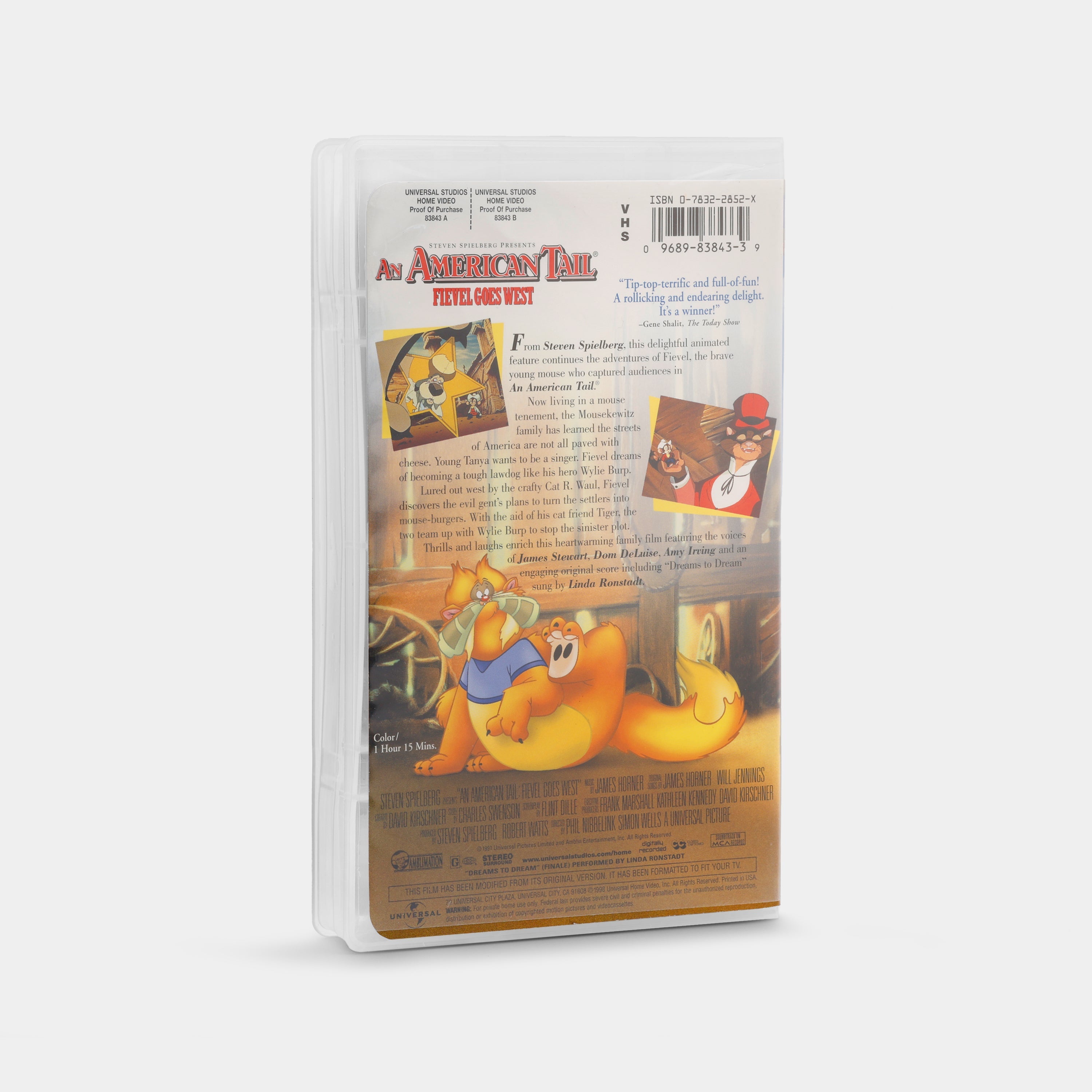 An American Tail: Fievel Goes West VHS Tape