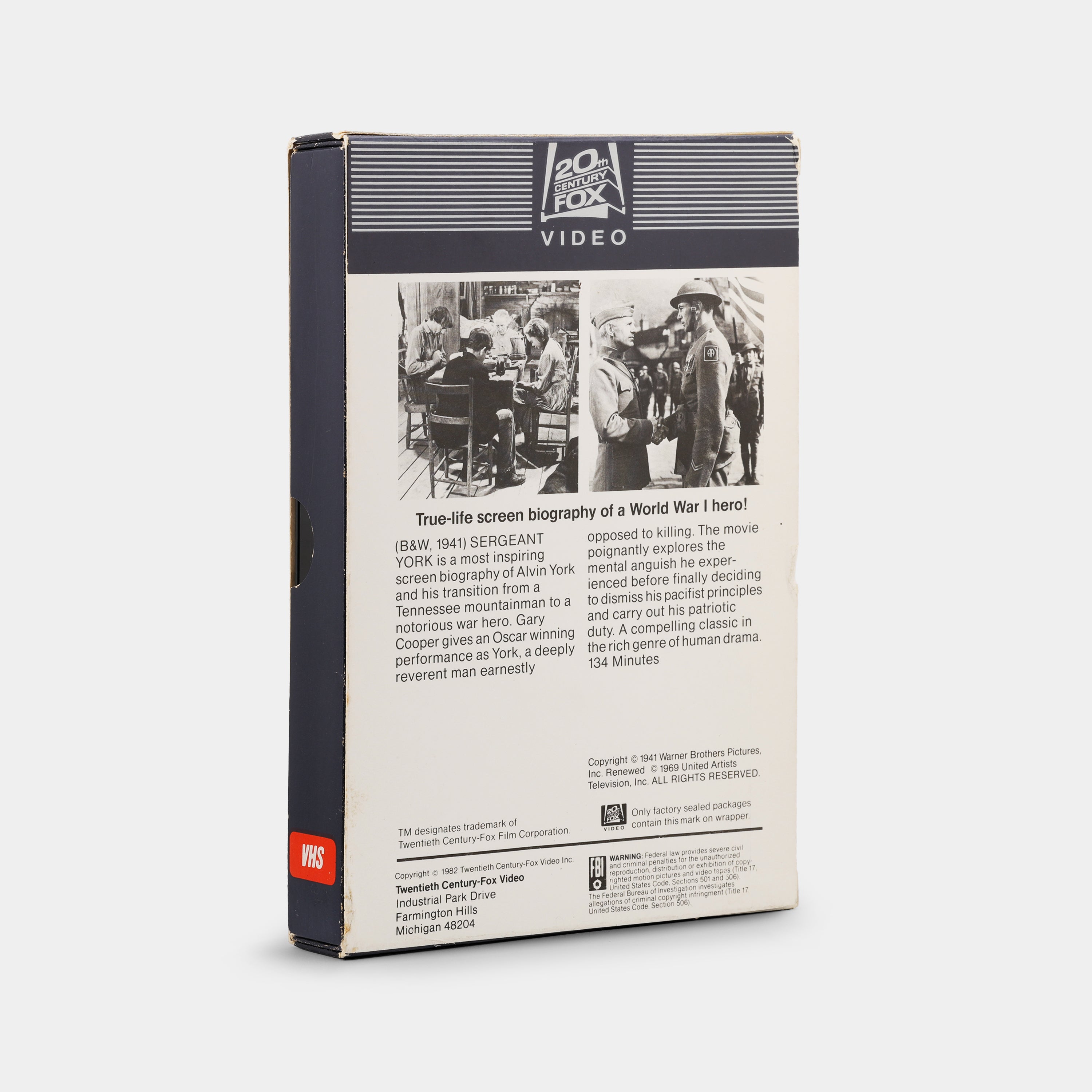 Sergeant York VHS Tape