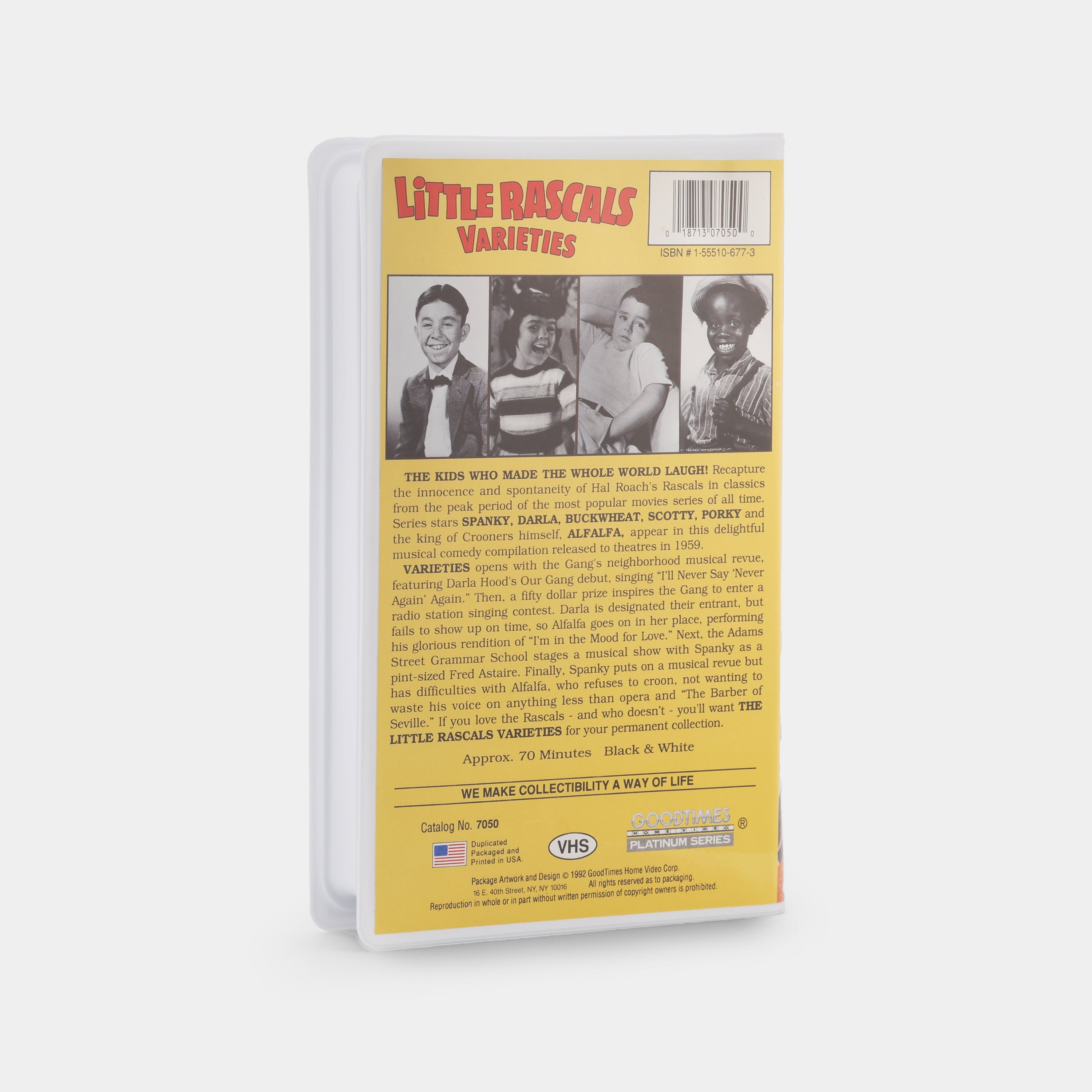 Little Rascals Varieties VHS Tape