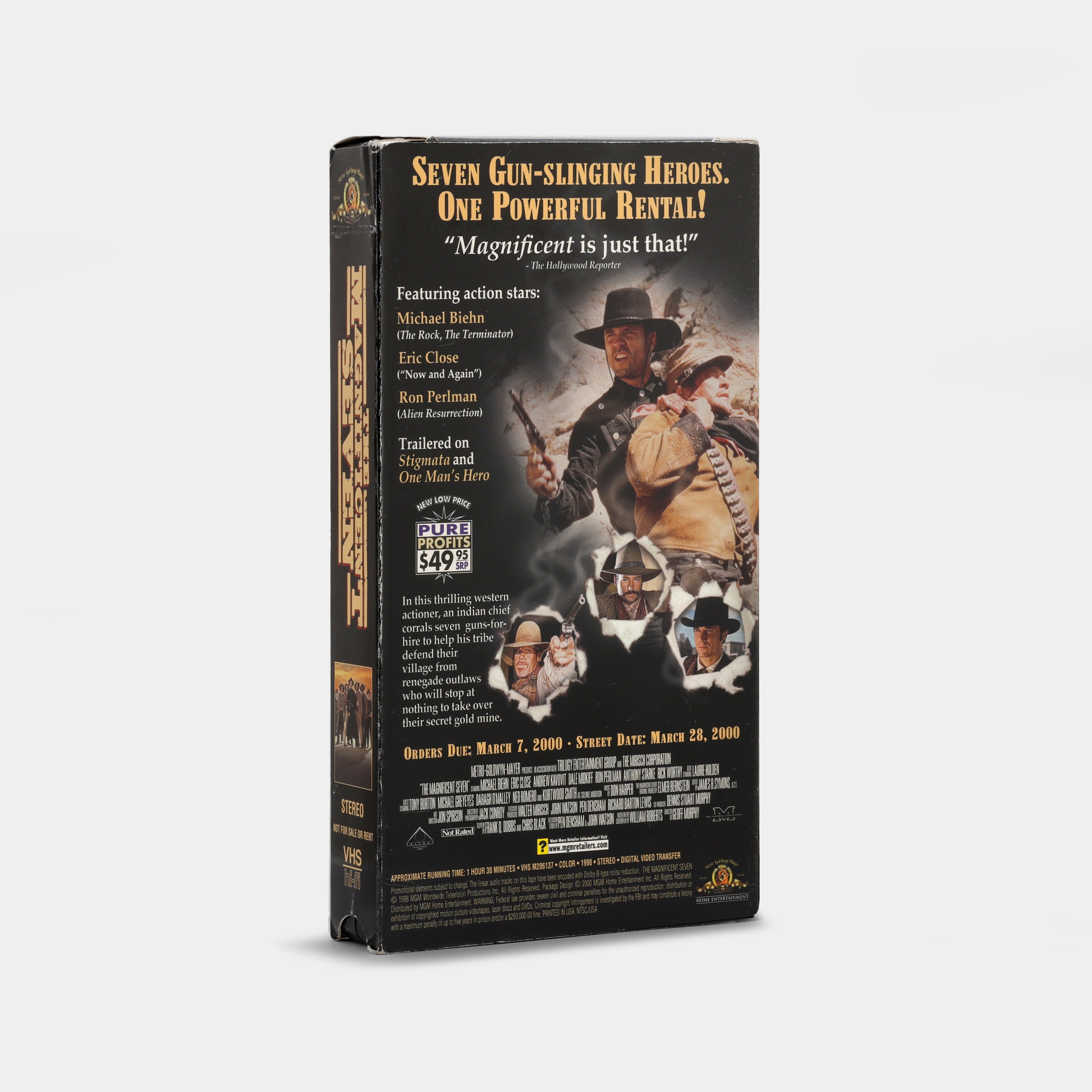 The Magnificent Seven VHS Tape