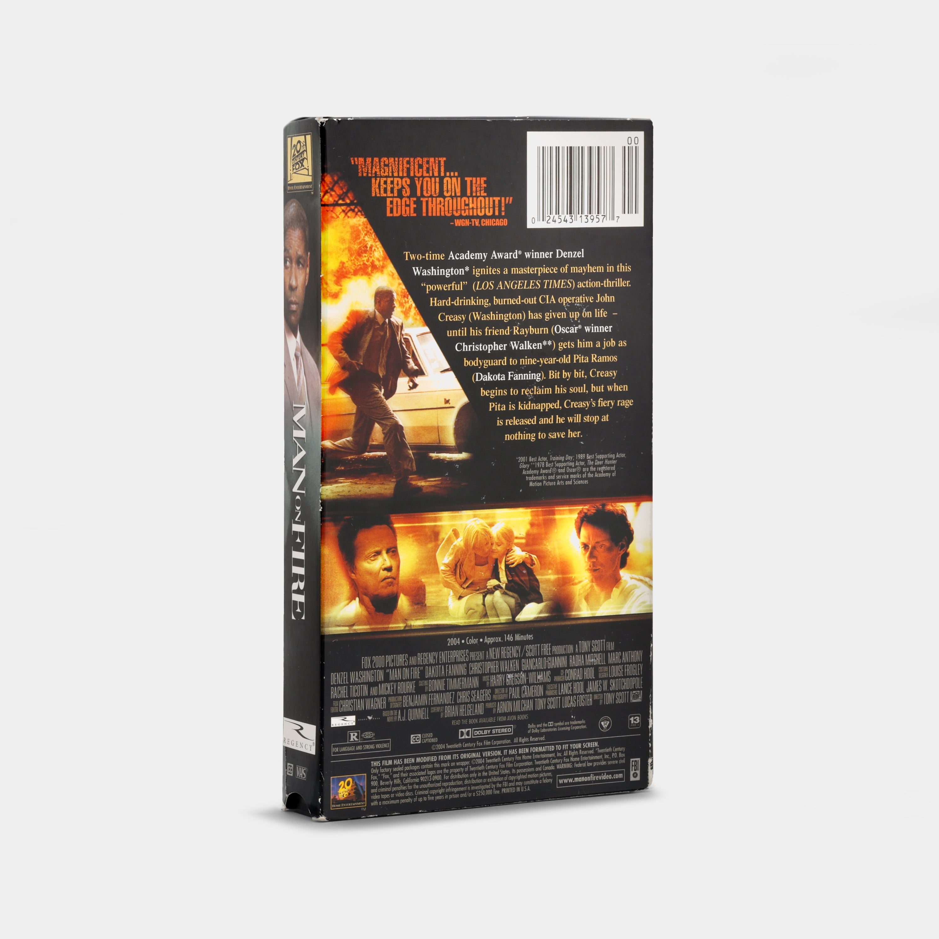 Man on Fire VHS Tape