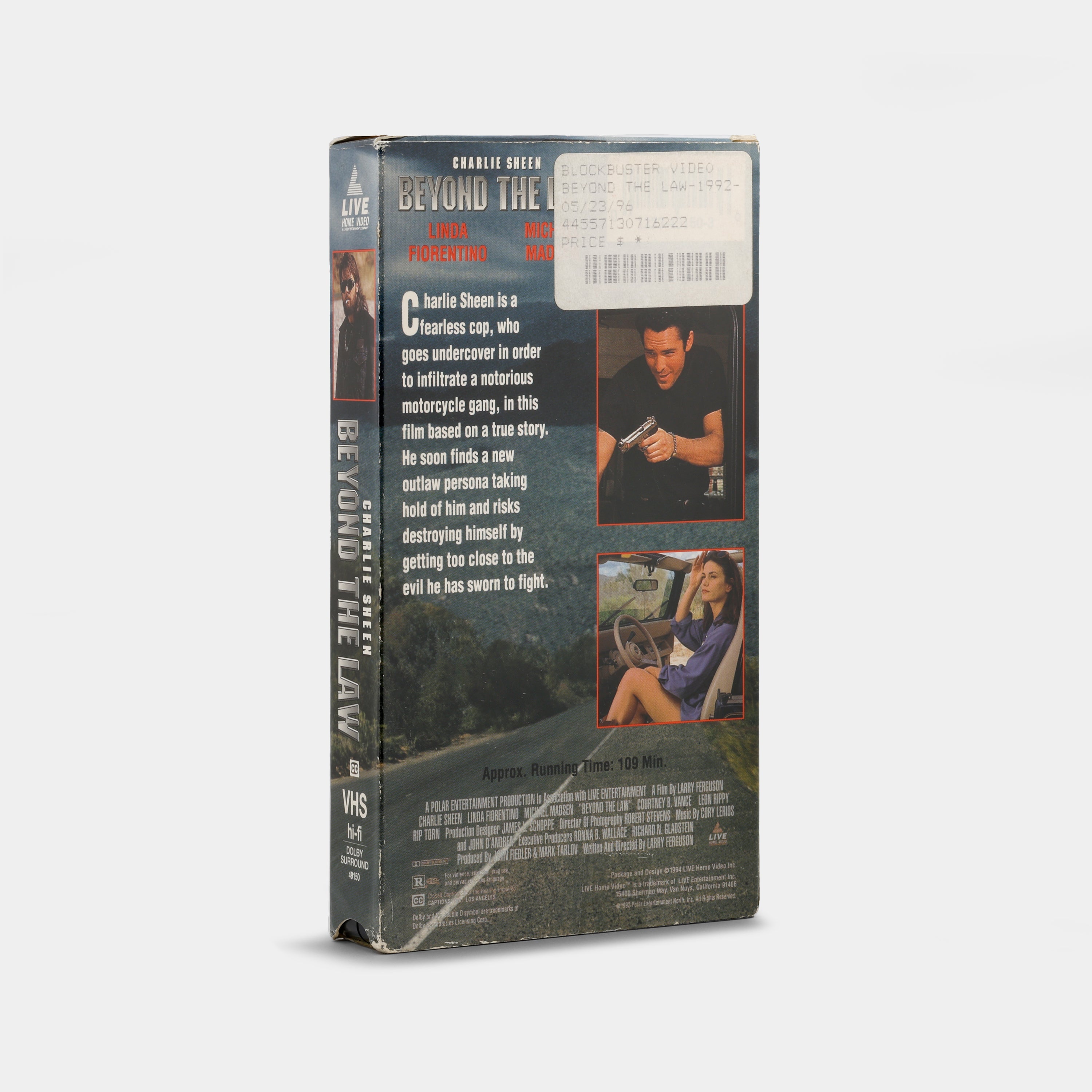Beyond the Law VHS Tape
