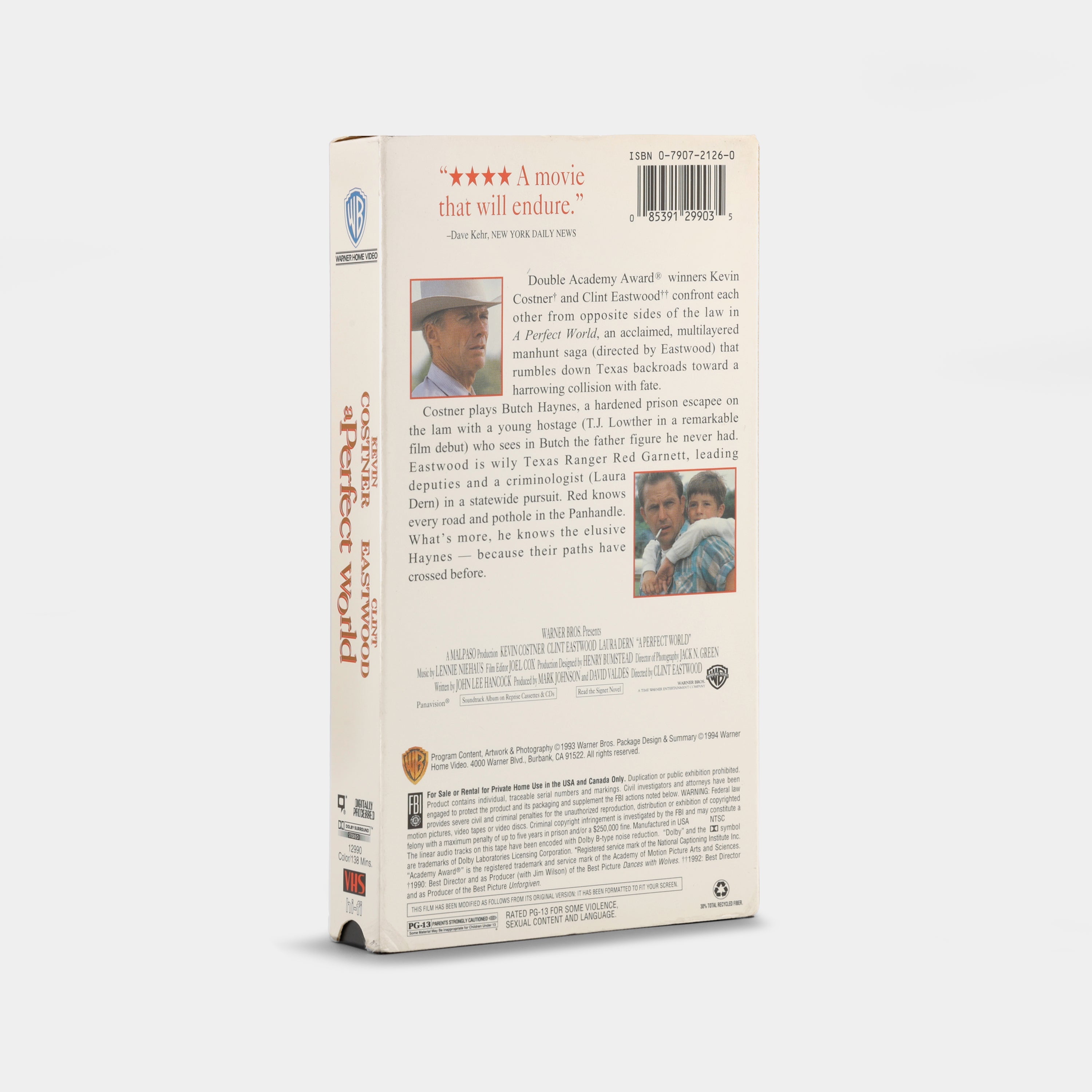 A Perfect World VHS Tape