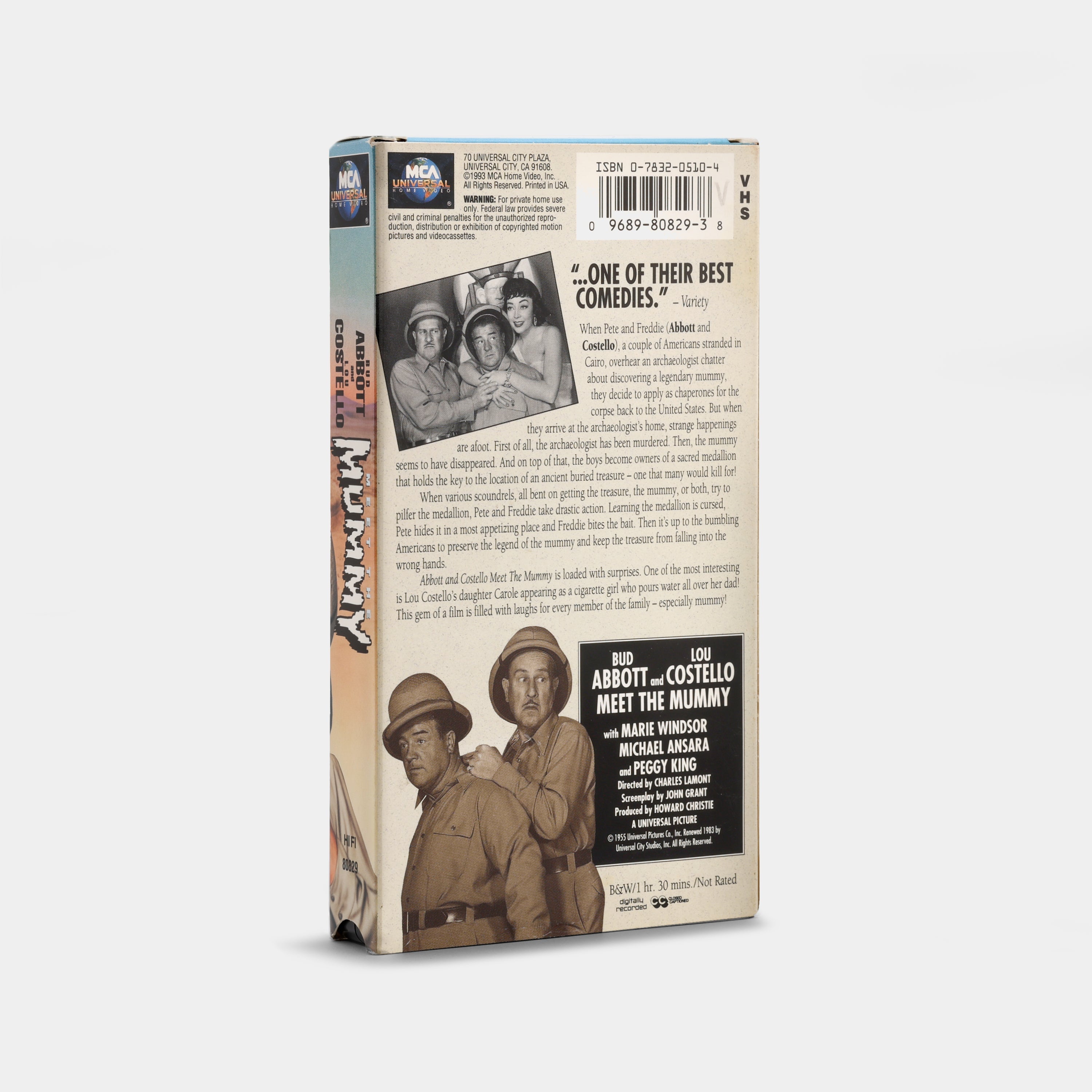 Abbott and Costello Meet The Mummy VHS Tape