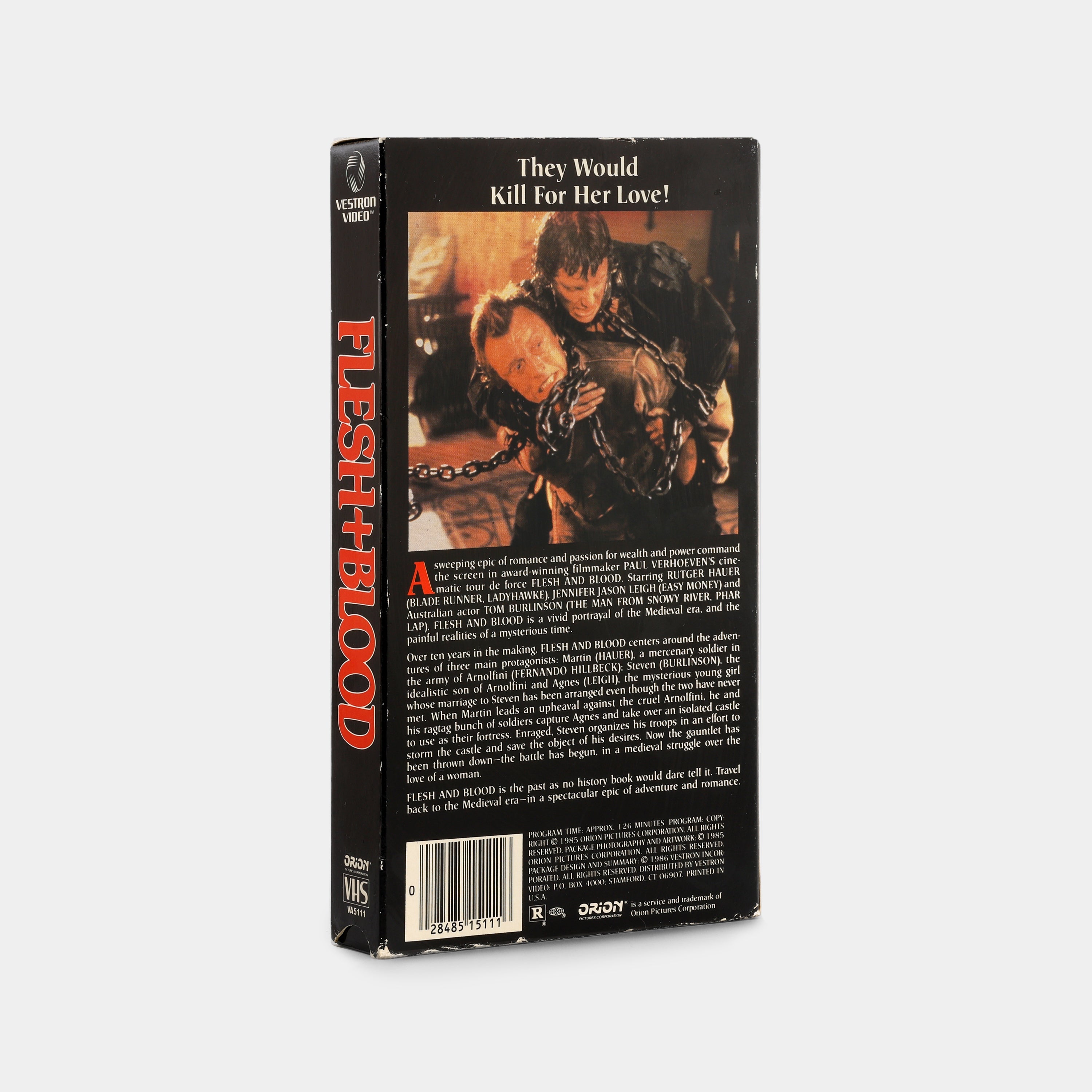 Flesh + Blood VHS Tape