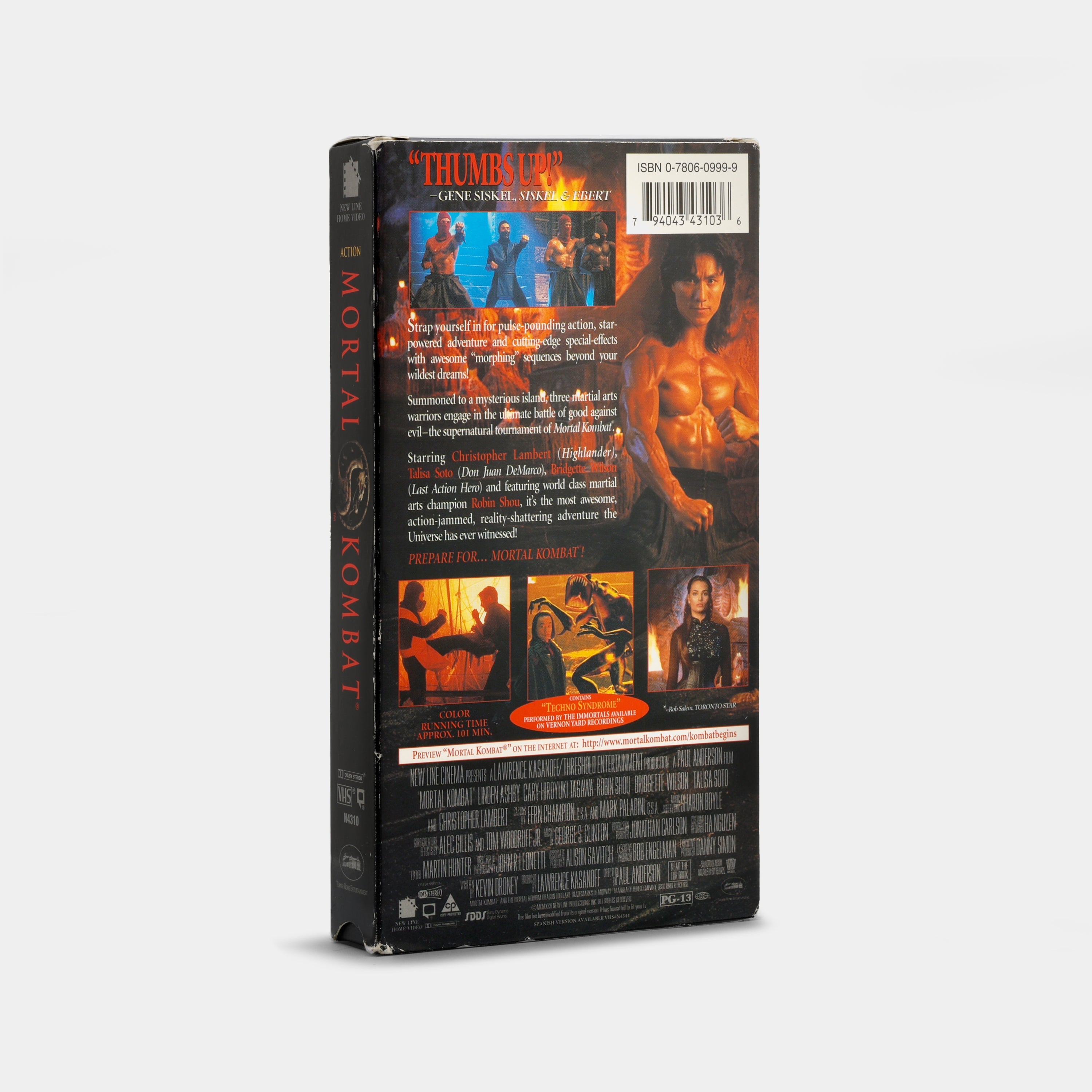 Mortal Kombat VHS Tape