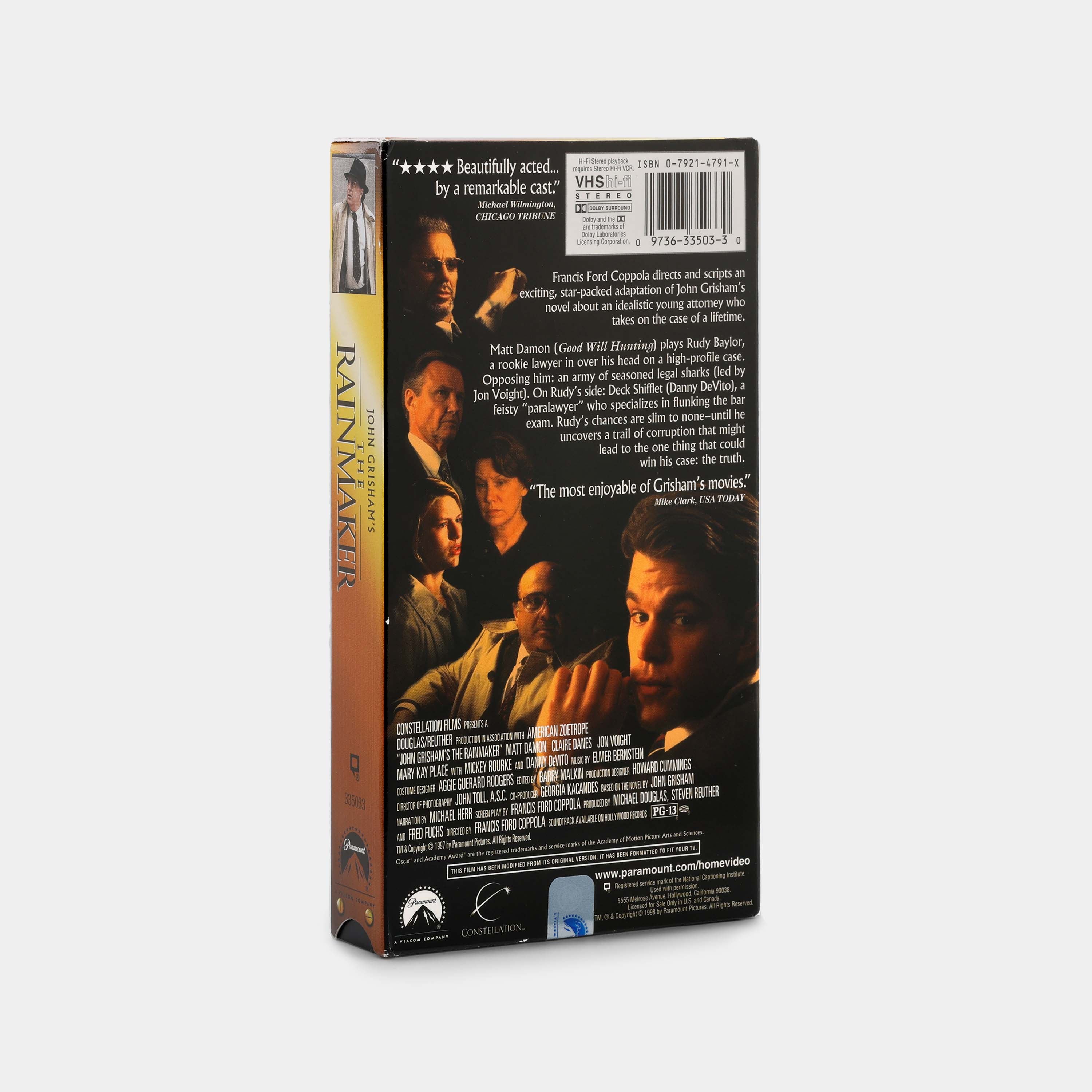 The Rainmaker VHS Tape