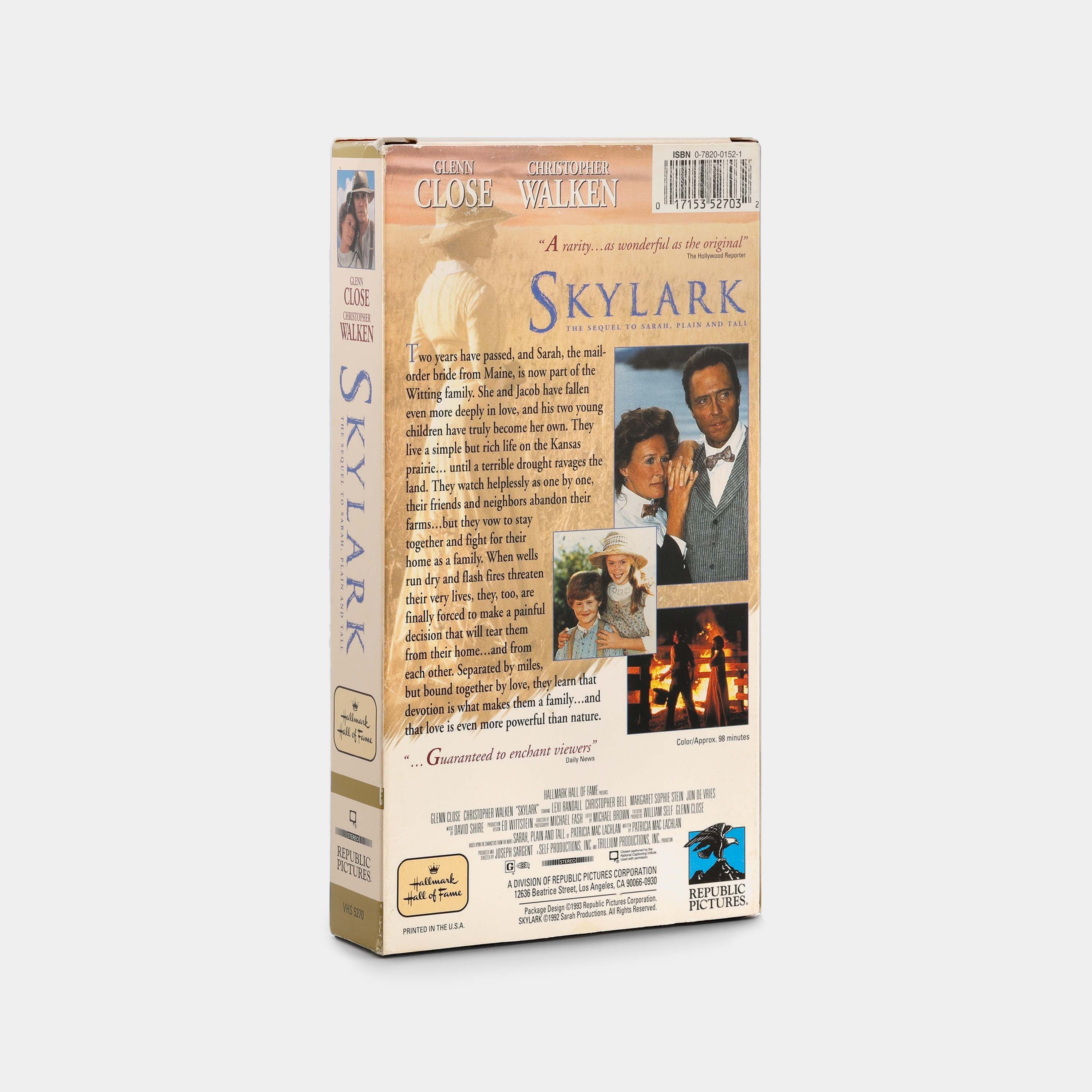 Skylark VHS Tape