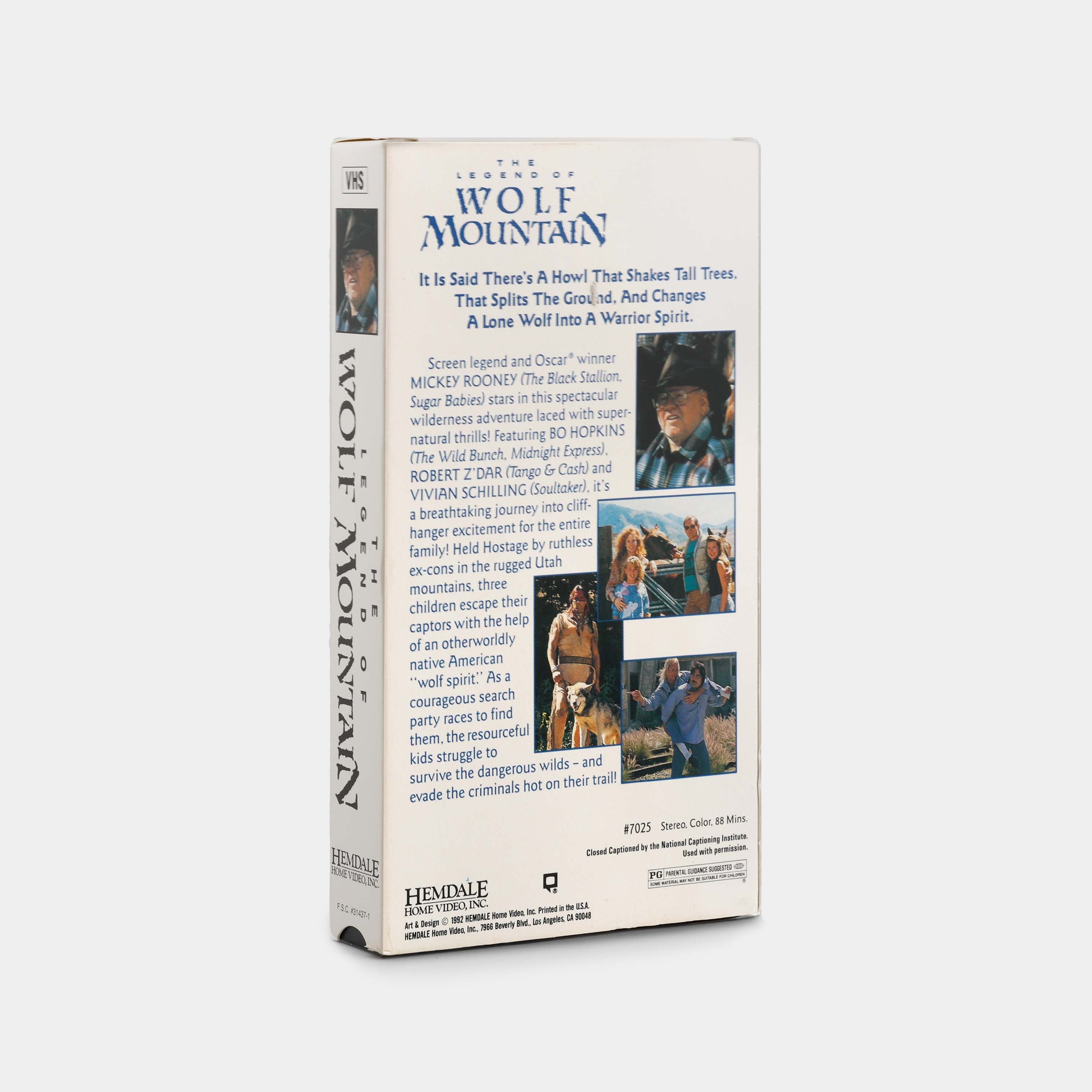 The Legend of Wolf Mountain VHS Tape