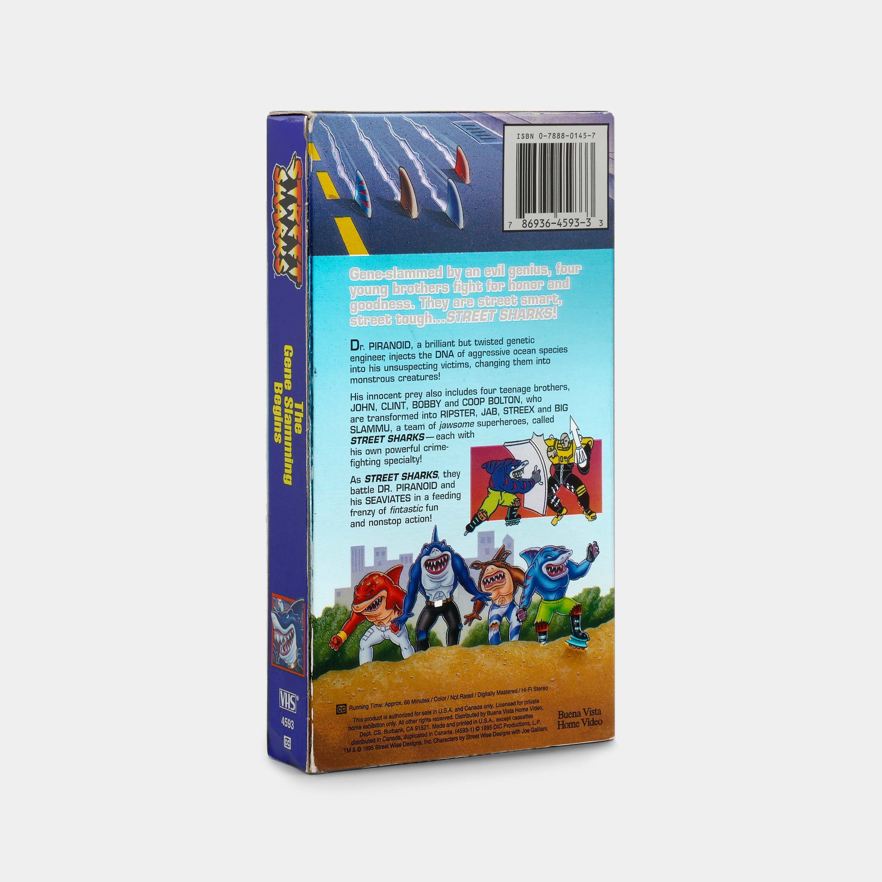 Street Sharks: The Gene Slamming Begins VHS Tape