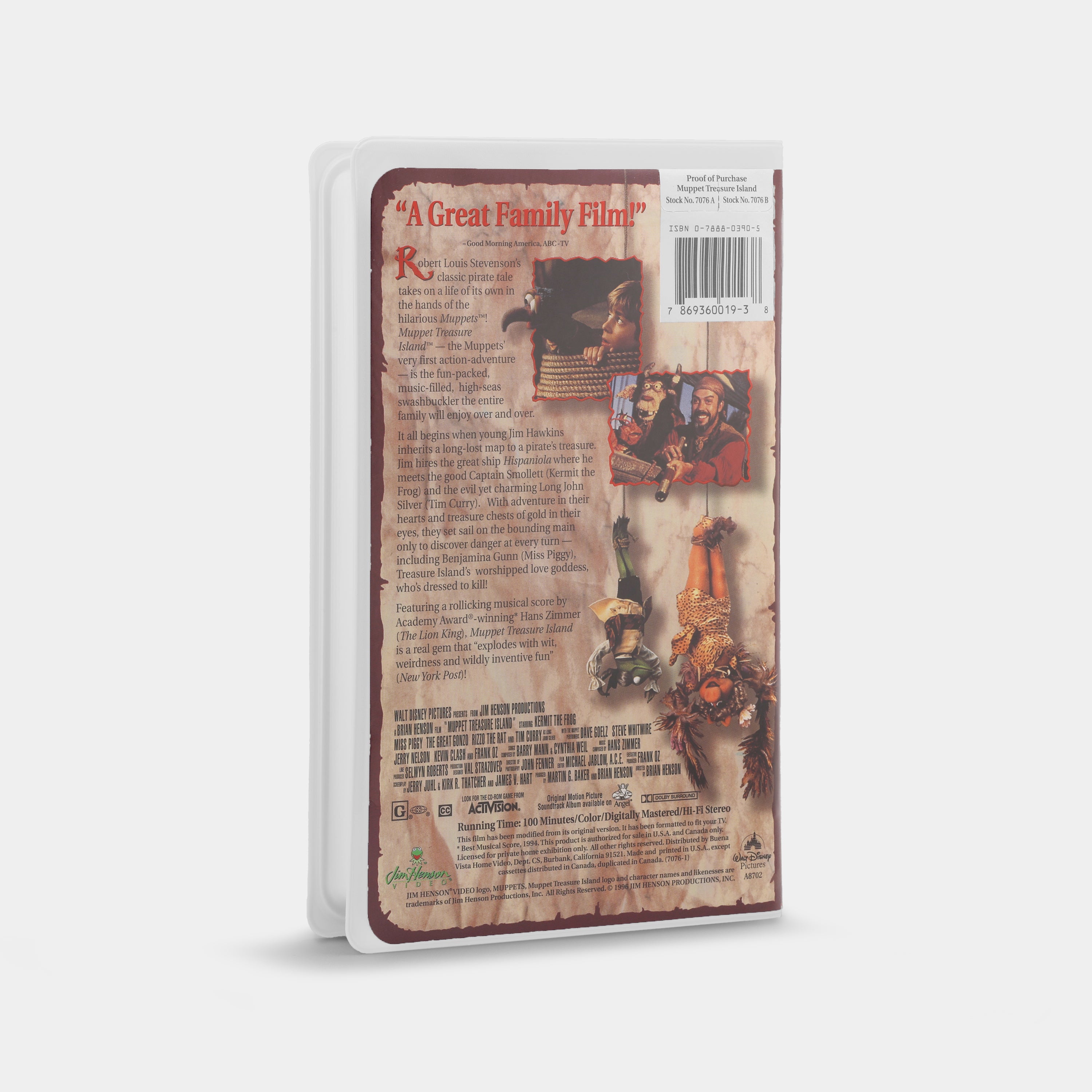Muppet Treasure Island VHS Tape